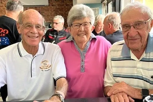 President Billo Wheatley, Editor Jill Hodgson and Secretary Allan Hodgson (at South West Diner). PHOTO: Supplied