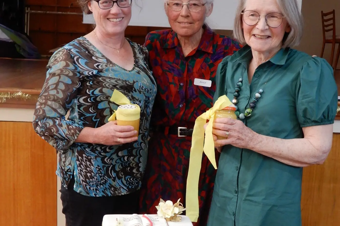 Sue Seymour (L) Anne Gault and Jan Wallace. PHOTO: Deidre Carroll