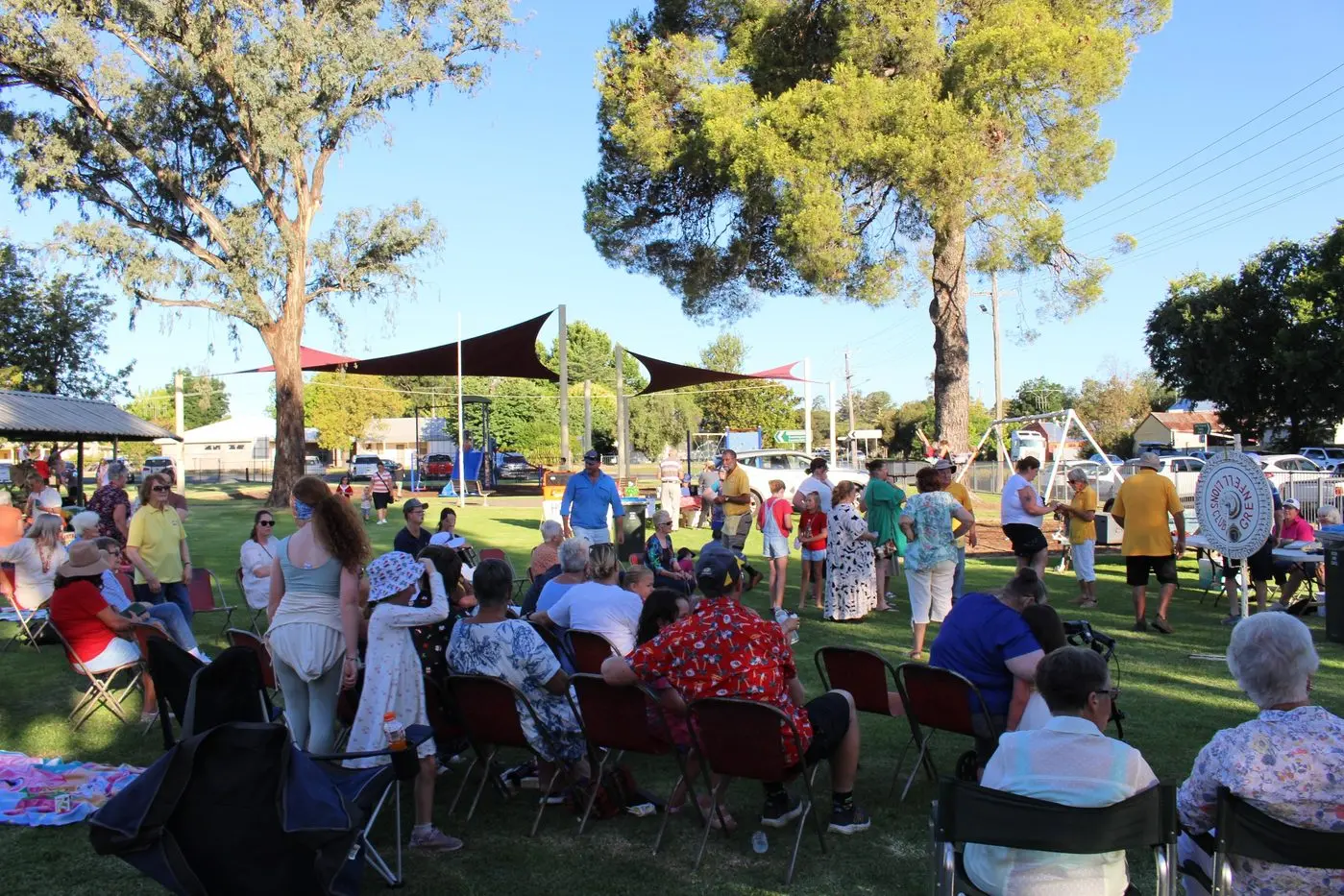 A large crowd celebrated at Vaughn Park for the annual Christmas Carnival.