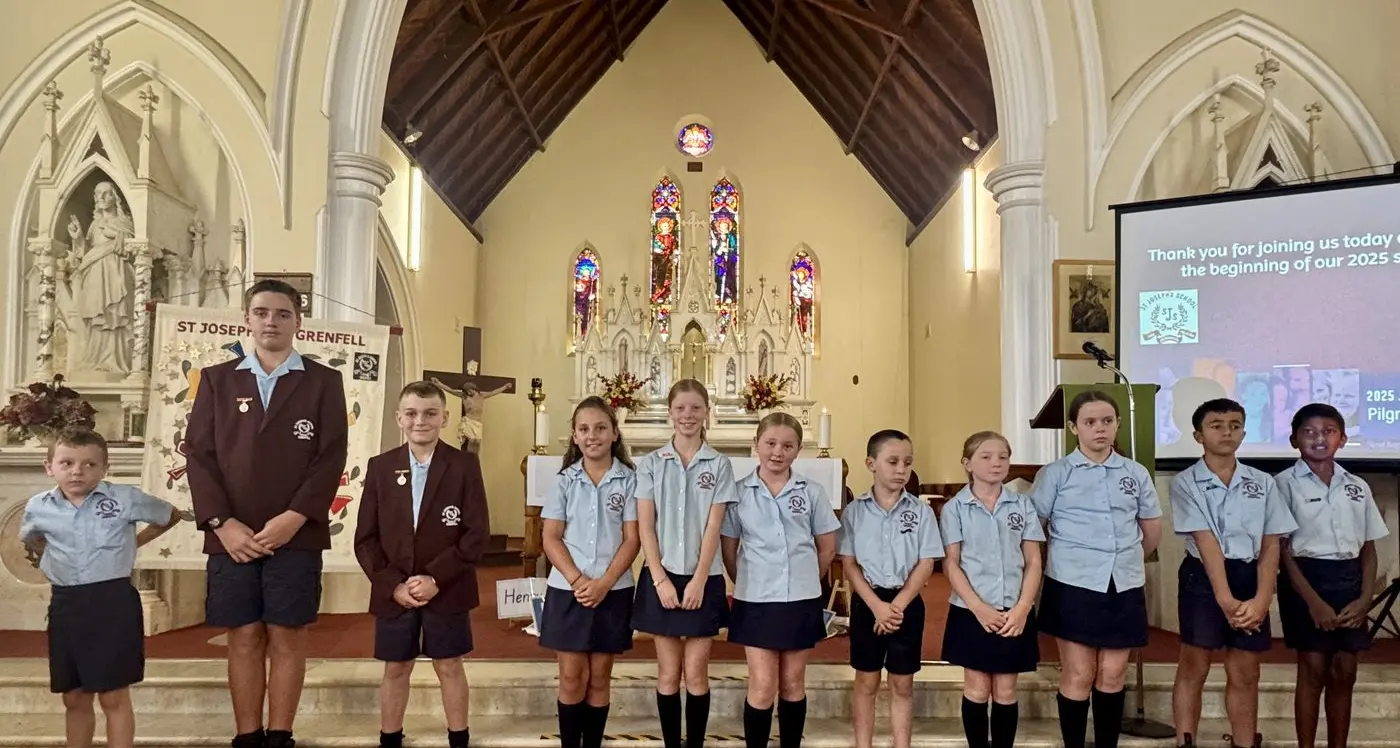 Students mark the beginning of a new school year