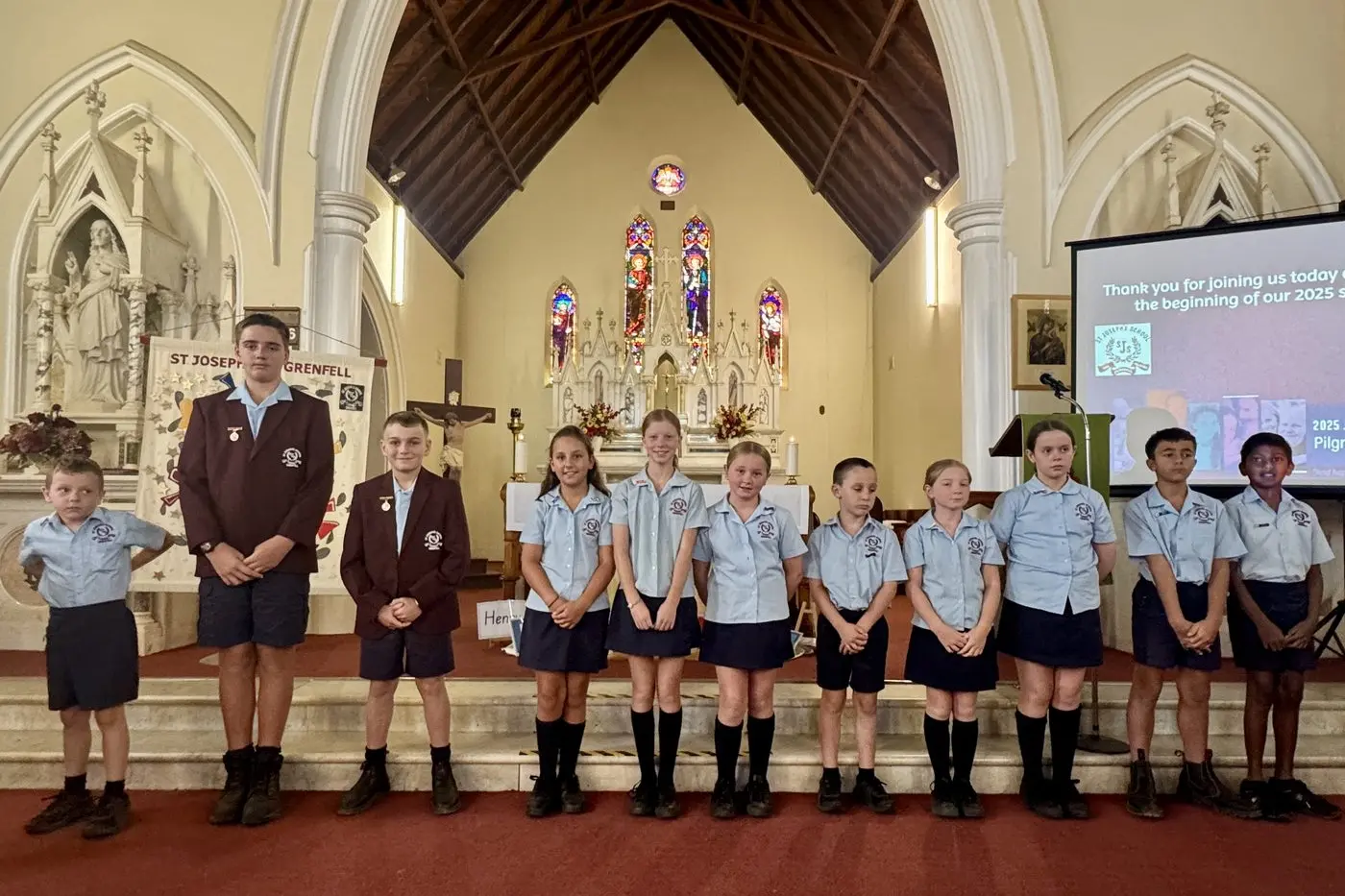 Luke, Callum, Charlie, Adelaide, Emily, Brydie, Gus, Lettie, Heidi, Braxton and Aidan (L-R) Luke, Callum, Charlie, Adelaide, Emily, Brydie, Gus, Lettie, Heidi, Braxton and Aidan
