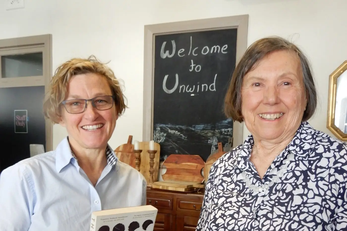 Inga with her mother Barbara Simpson at the book launch. PHOTO: Deidre Carroll