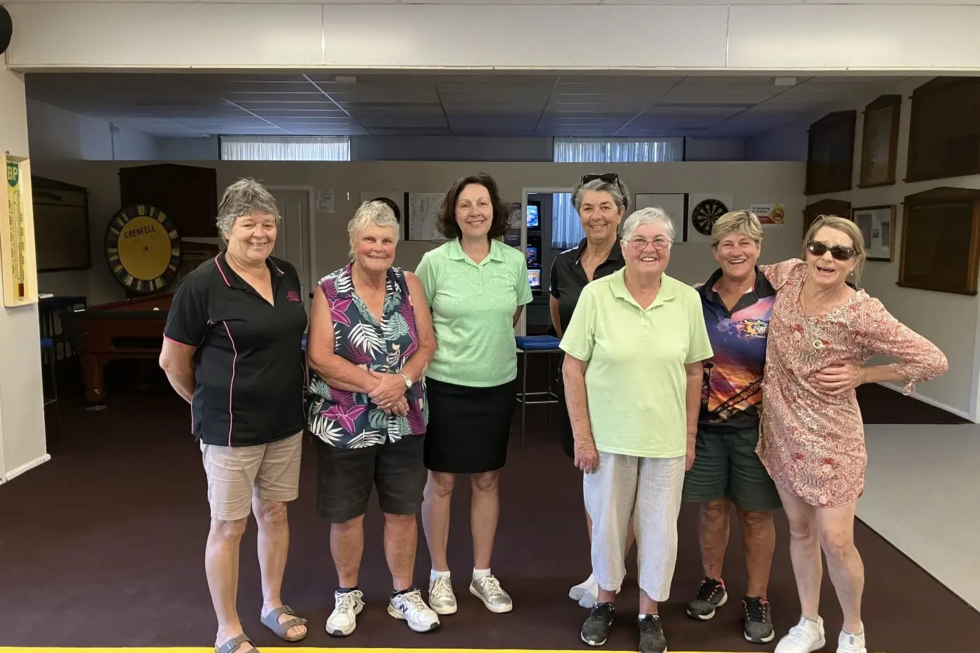 Sandra Matthews, Virginia Drogemuller, Marie Neill, Sally Mitton, Phillipa Baker, Virginia Newman and Leanne Young played over 18 holes. PHOTO: Supplied.