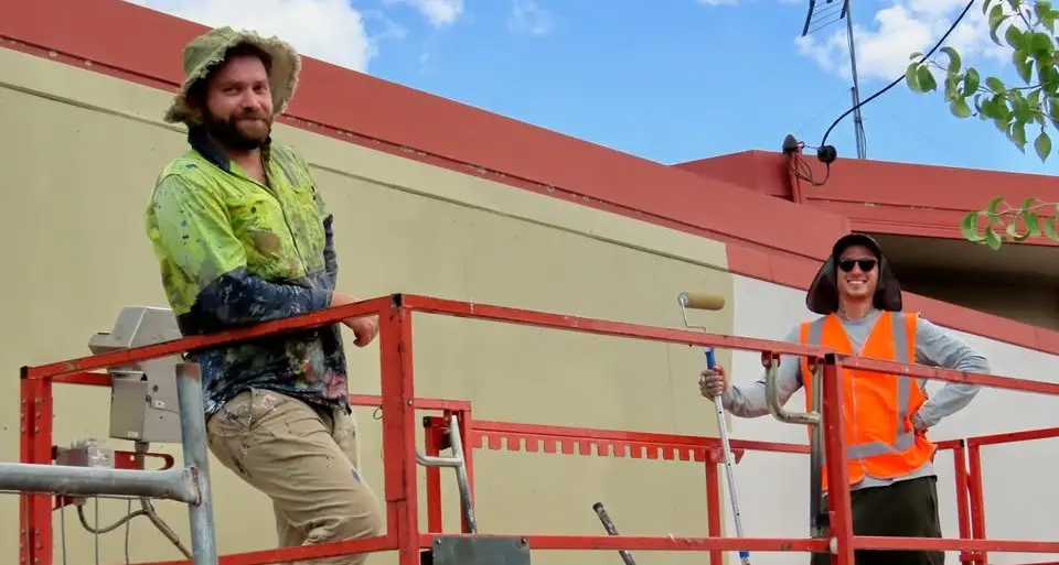 Work begins on Grenfell Motel Mural as Light Up the Night approaches