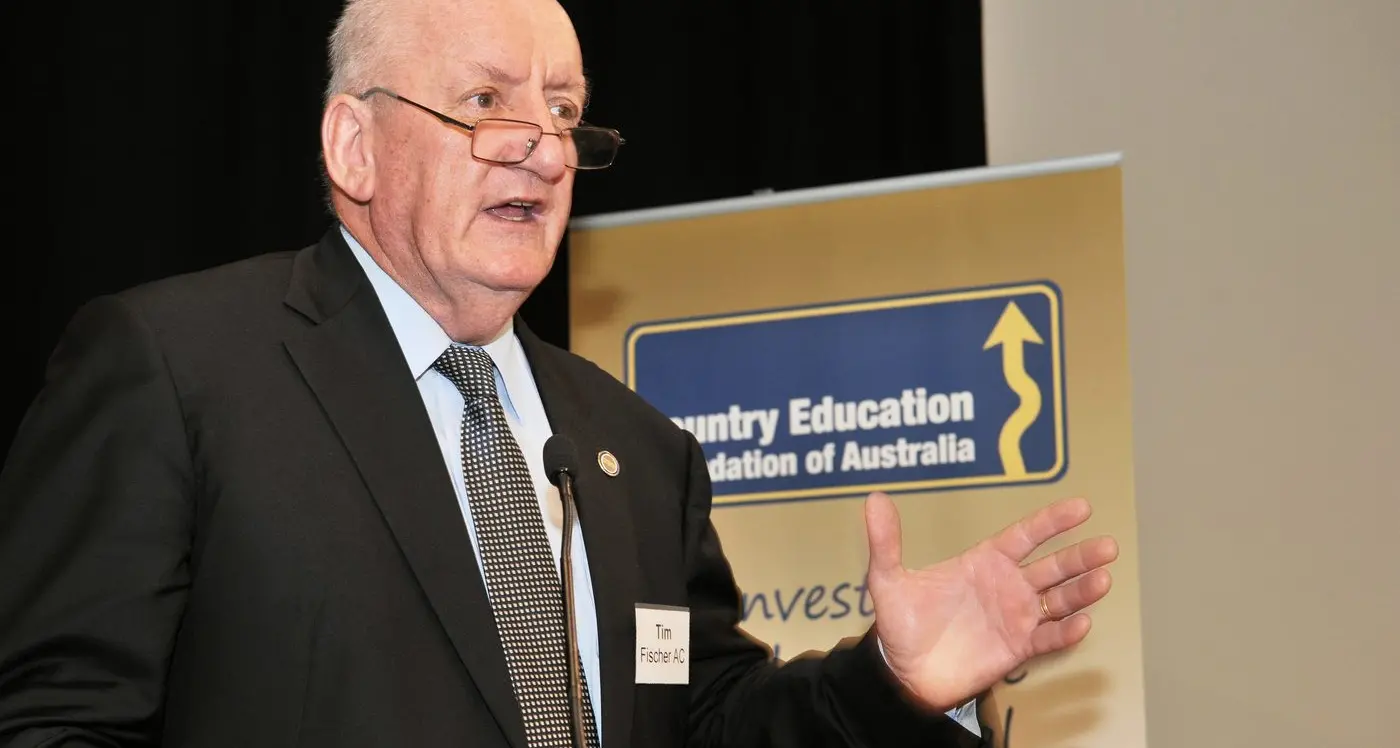 Inaugural Tim Fischer Fellowship to help create real change