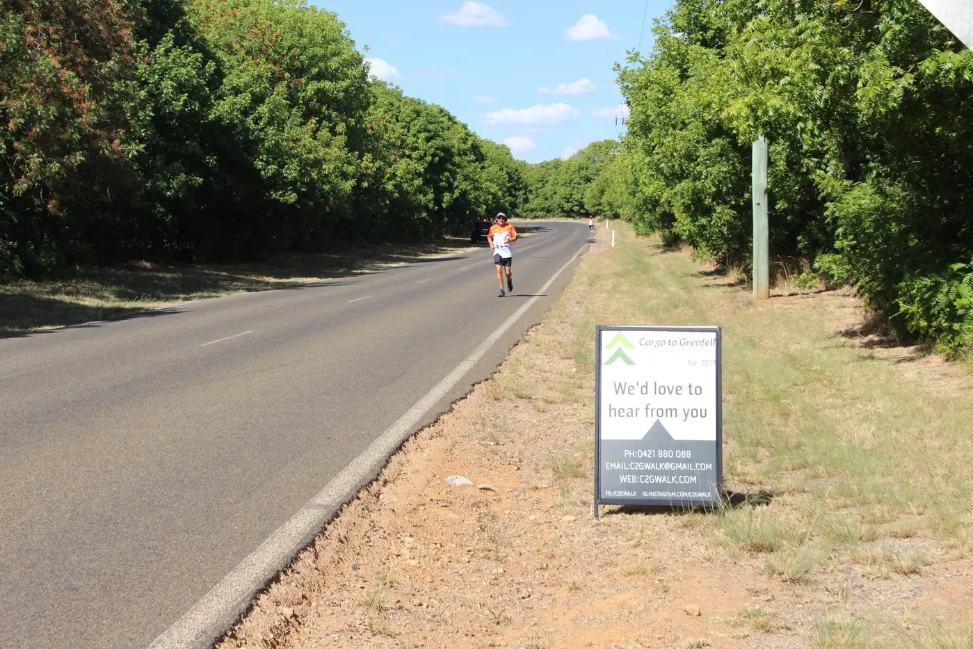 Dennis Barrons came from Graystanes to take part in the Cargo to Grenfell Walk.