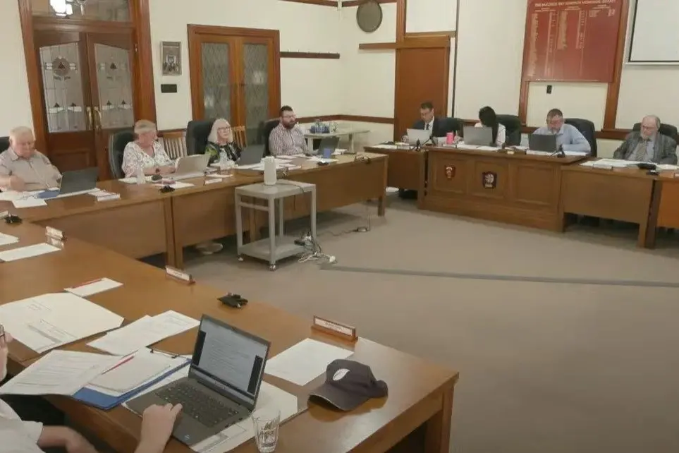 Weddin Shire Council have voted  to endorse concept one as the mural design, subject to development approval, to be displayed on the side of Grenfell Motel. PHOTO: Weddin Shire Council livestream