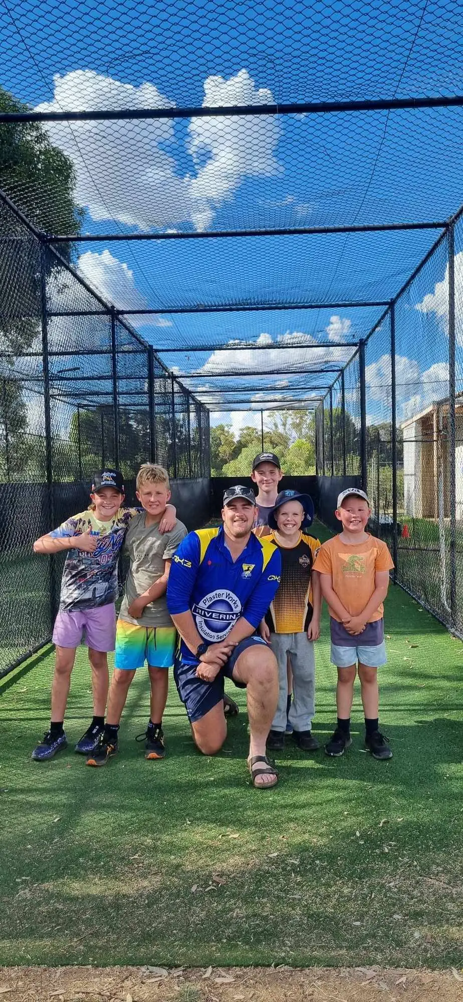 Harrison Starr helped some stage two players improve on their bowling skills. PHOTO: Grenfell Cricket Club
