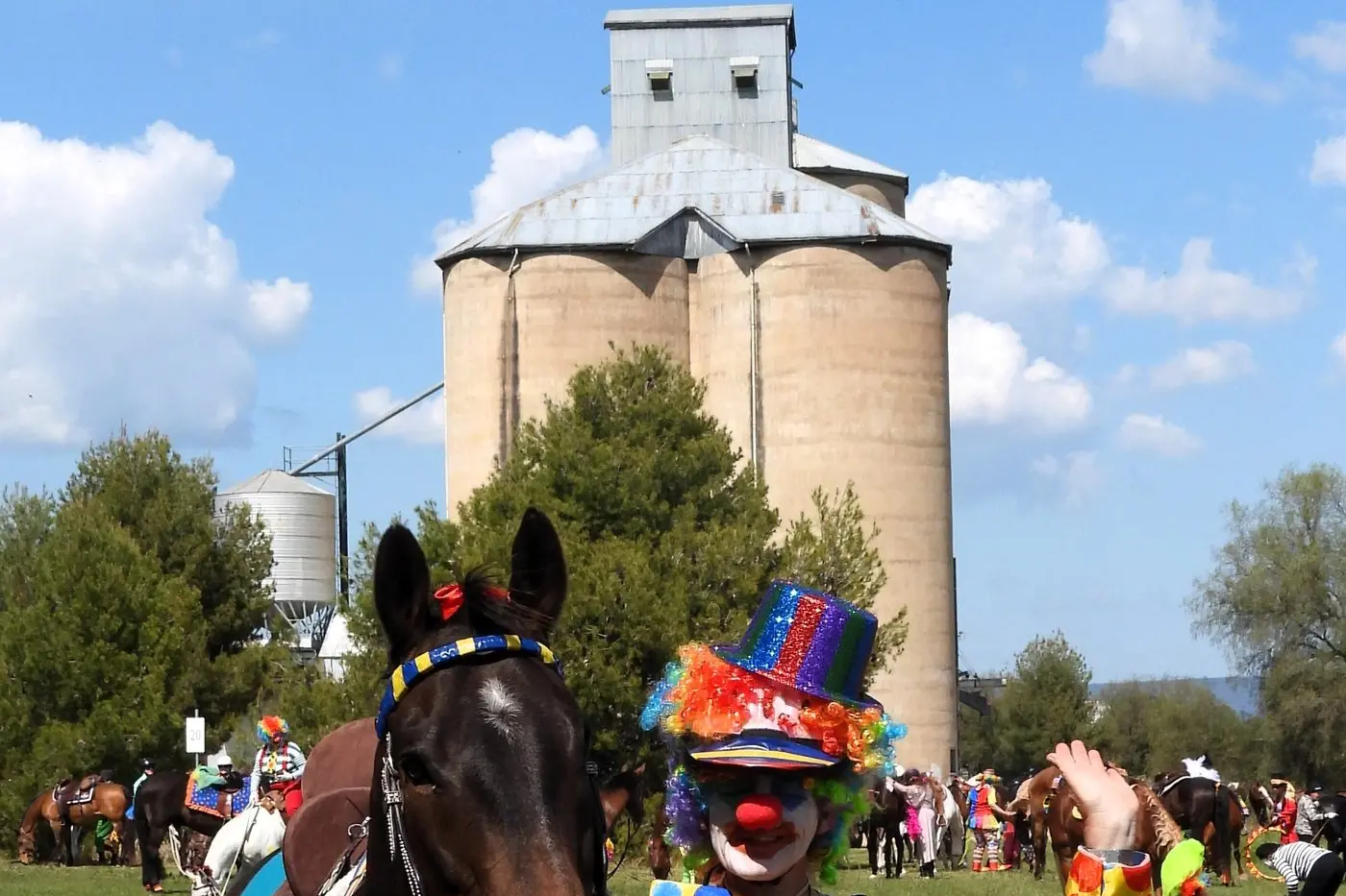 Clowning around on the Muster. PHOTO: Jenny Armstrong