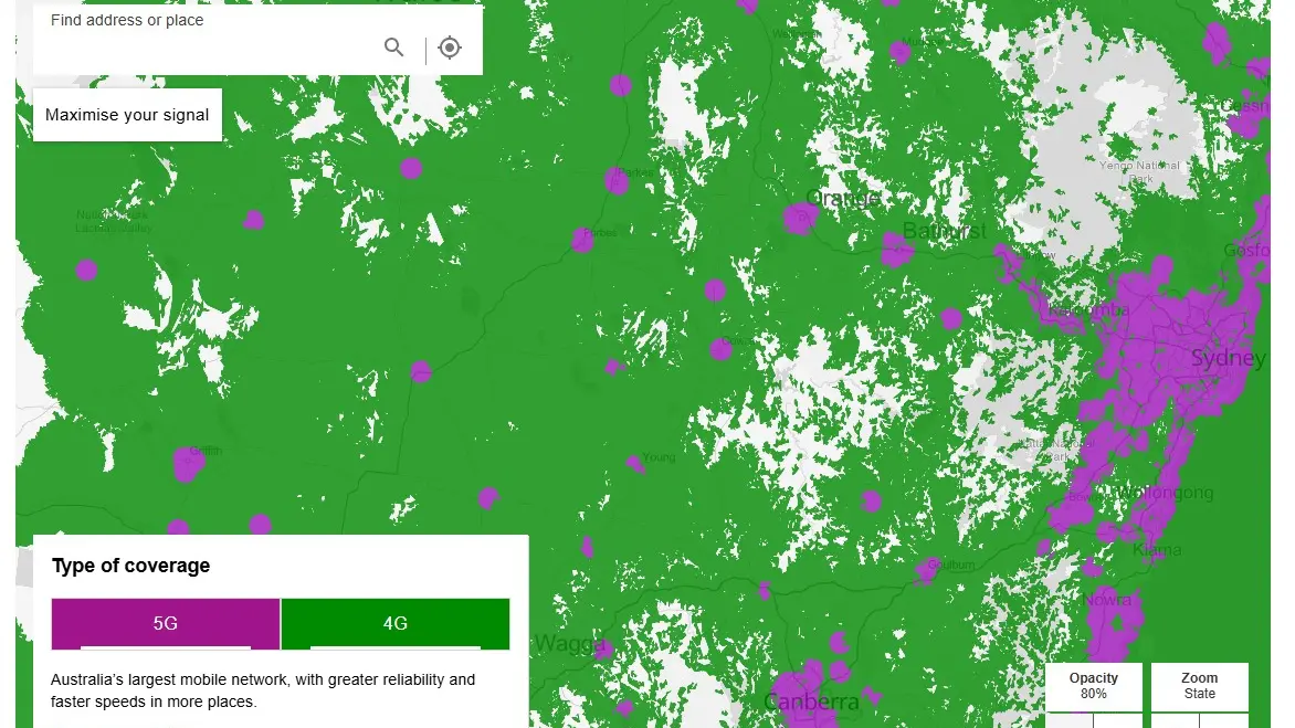 Telco announces coverage changes and availability
