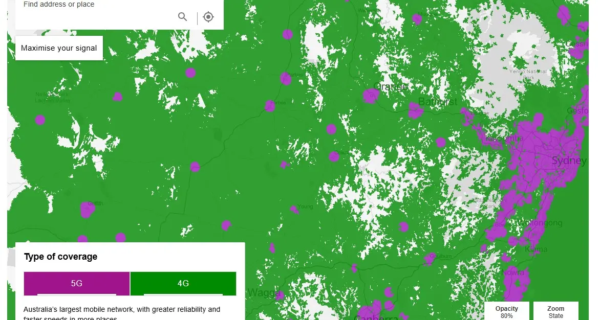 Telco announces coverage changes and availability