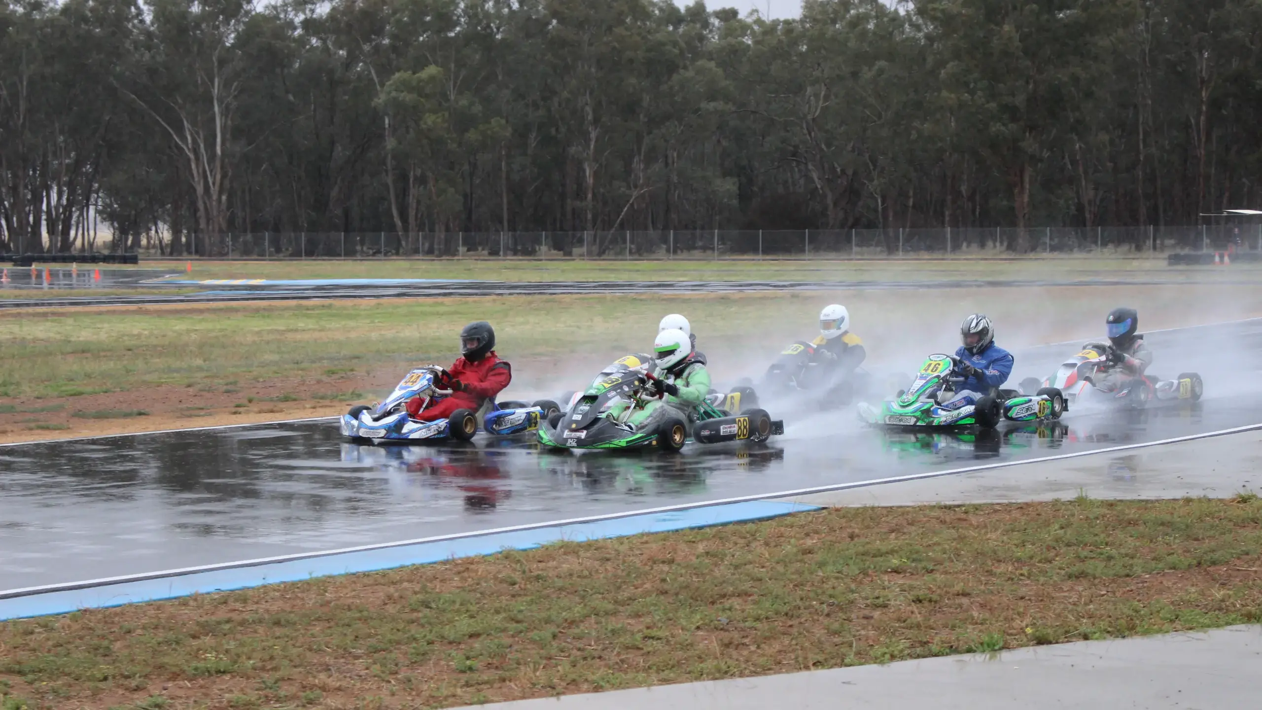 Wet weather doesn't dampen spirits