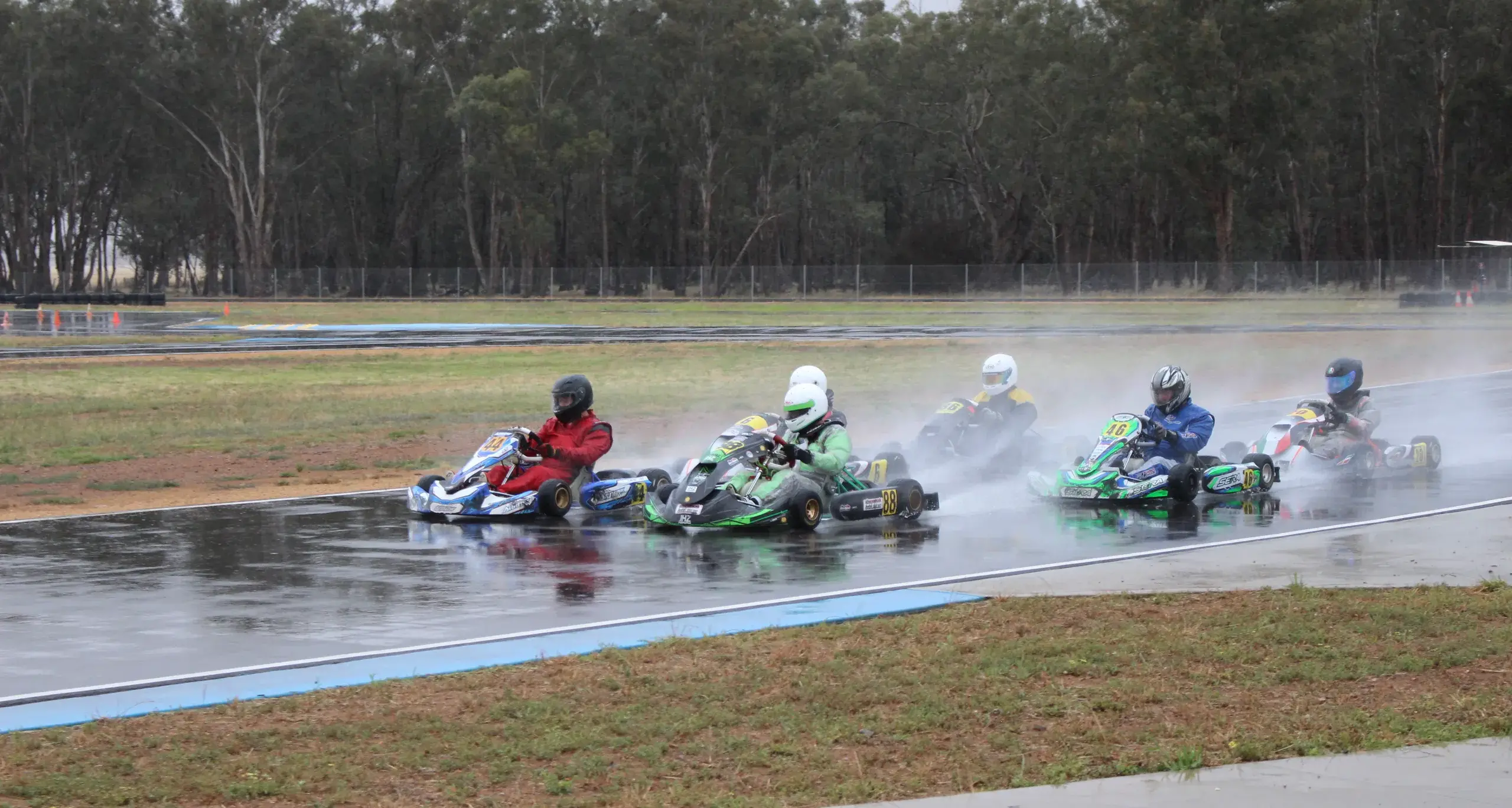 Wet weather doesn't dampen spirits