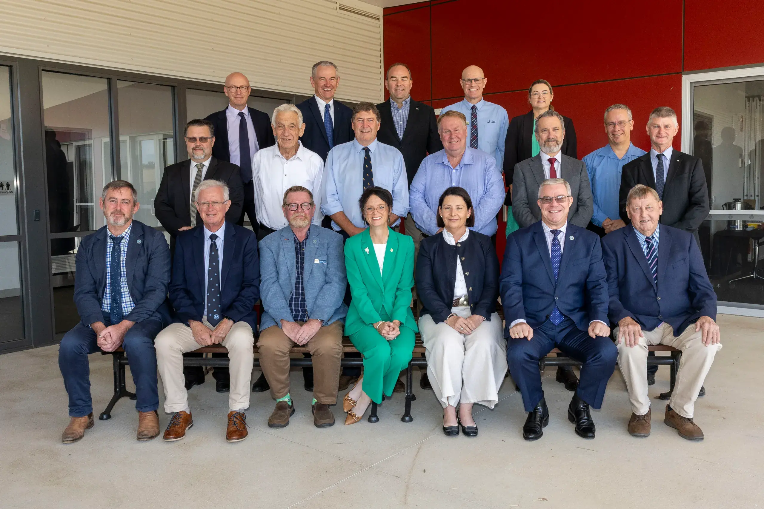 <p>Member for Cootamundra Steph Cooke with the Mayors and General Managers at the Cootamundra Electorate Mayoral Summit in Harden.</p>\\n