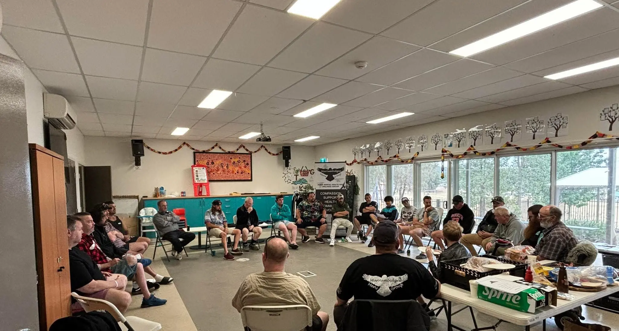 Catch up with peers at men's meetup and BBQ