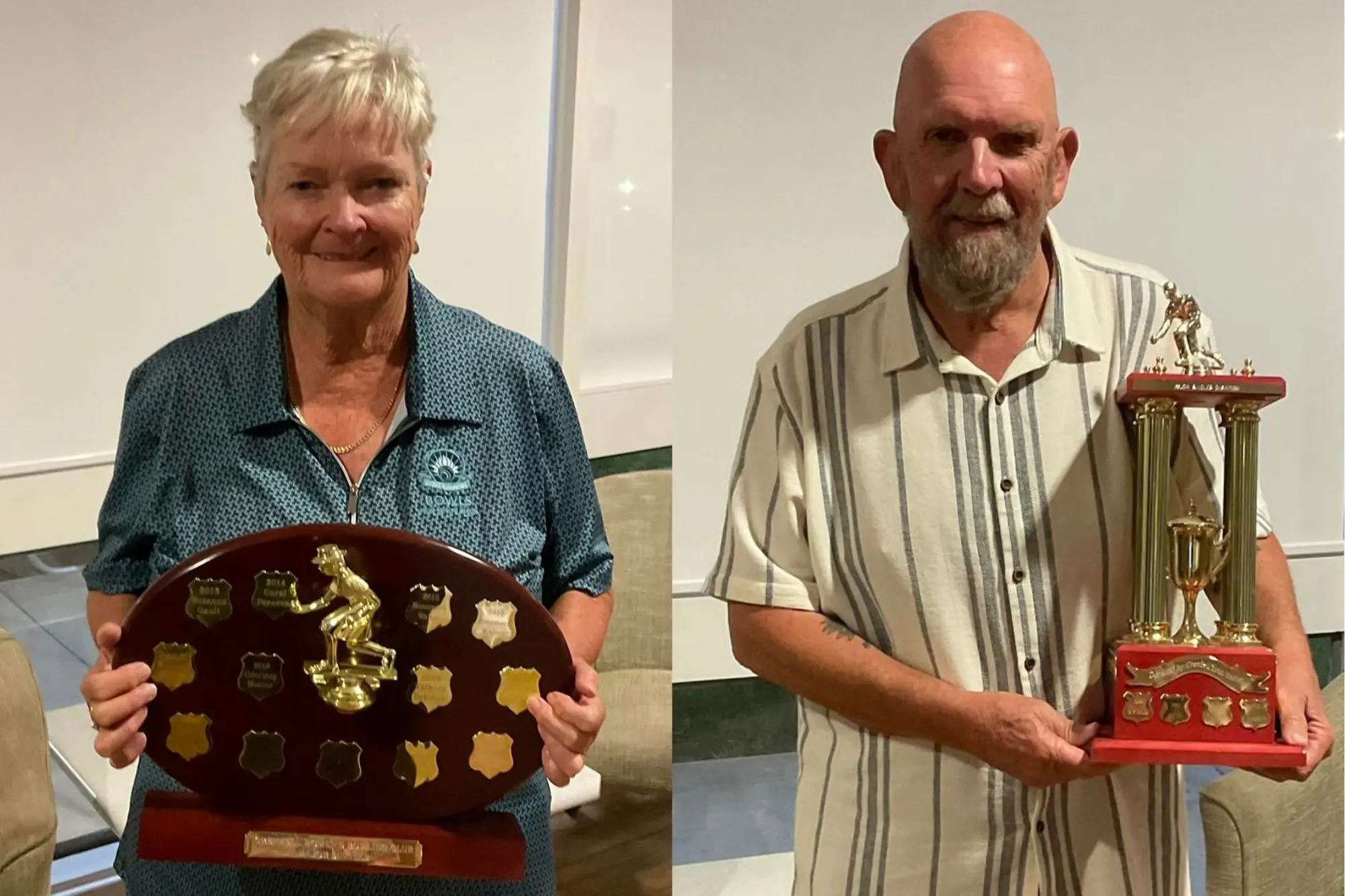 <p>Left: Kate Cooper took out the Women\\'s Singles Championships for 2025. Right: Martin Betcher was named the Men\\'s Singles Champion for 2025.</p>\\n