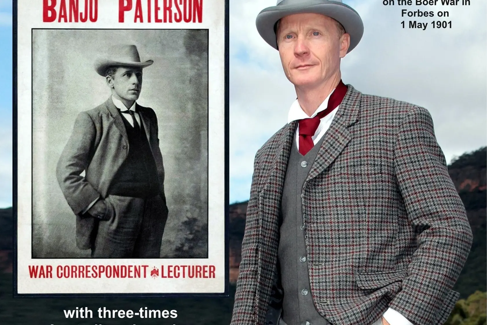 <p>Poet Gregory North. Banjo Patterson spoke in Forbes Town Hall in 1901.</p>\\n