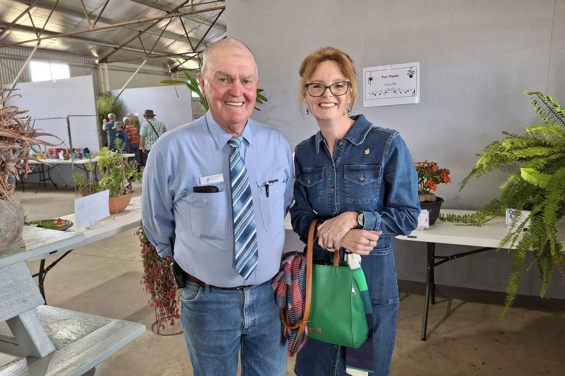 <p>Steph Cooke MP with Junee Show Society\\u2019s Peter Commens. The society was successful in securing funding last year through the Community Building Partnership program for new drainage and an accessibility pathway.</p>\\n