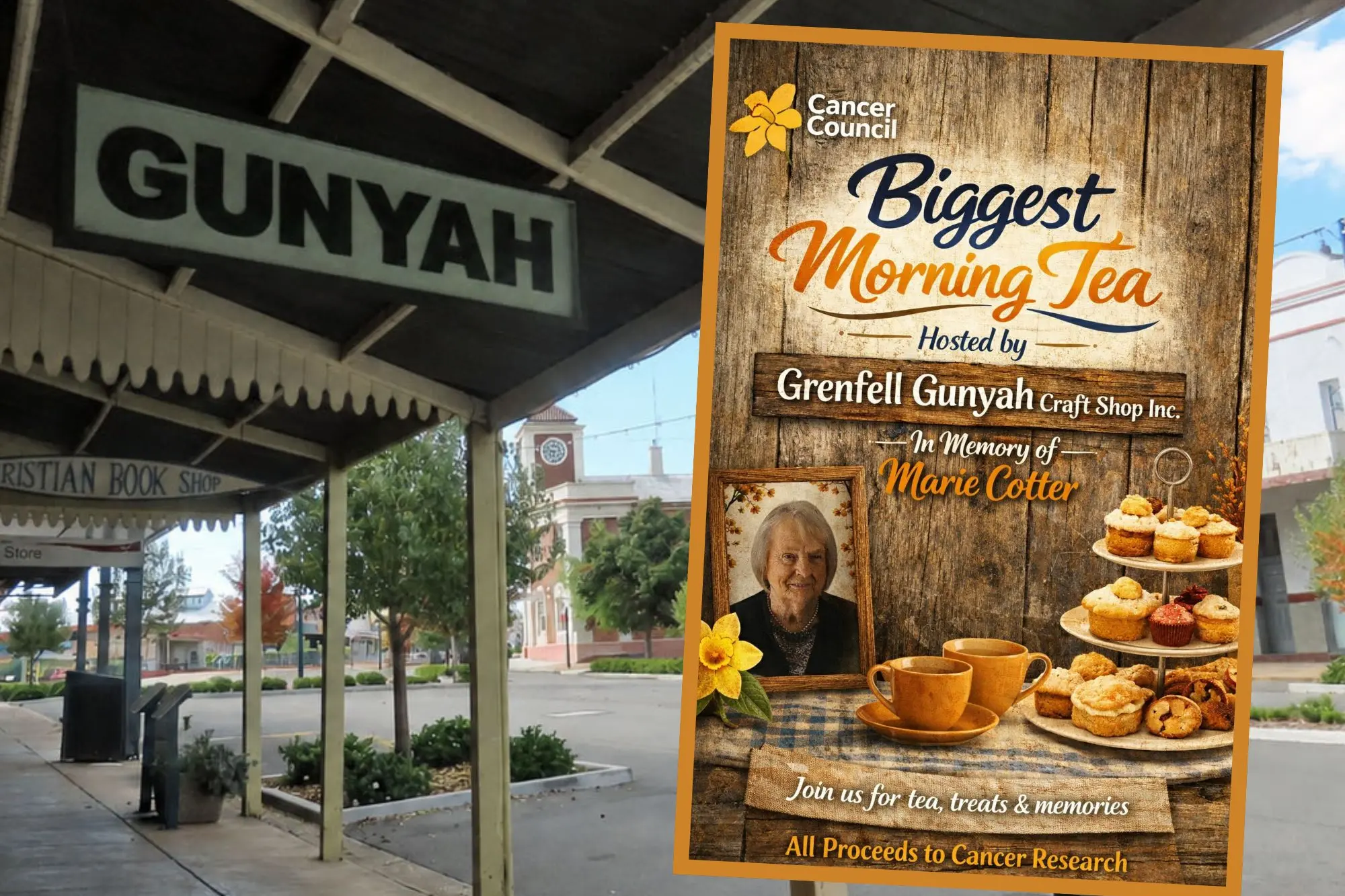 <p>Grenfell Gunyah Craft Shop will be hosting a Biggest Morning Tea on Friday, 22 May. PHOTO: Debra Hasler</p>\\n