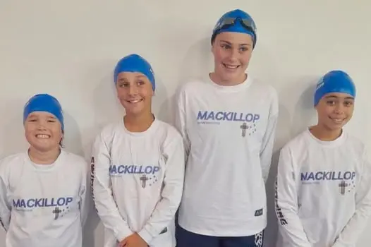 <p>Mac Cations, Adelaide Conron, Georgina Nowlan and Claudia McCarthy competed at the NSW PSSA Swimming Championships.</p>\\n
