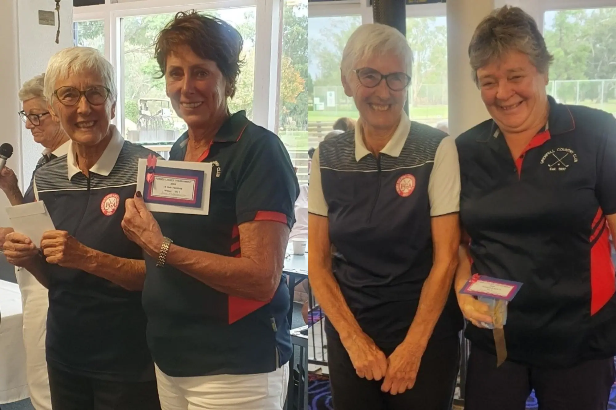<p>Left: Jan Myers was the winner of the 18 Holes Handicap in Division 1. Right: Sandra Matthews was the 9 Holes Stableford Back 9 winner in Division 3.</p>\\n