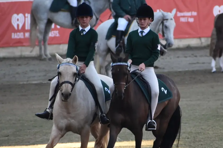 <p>Adelaide Conron on Nulla and Ava Baker on Biscuits at the recent Sydney Royal. </p>\\n