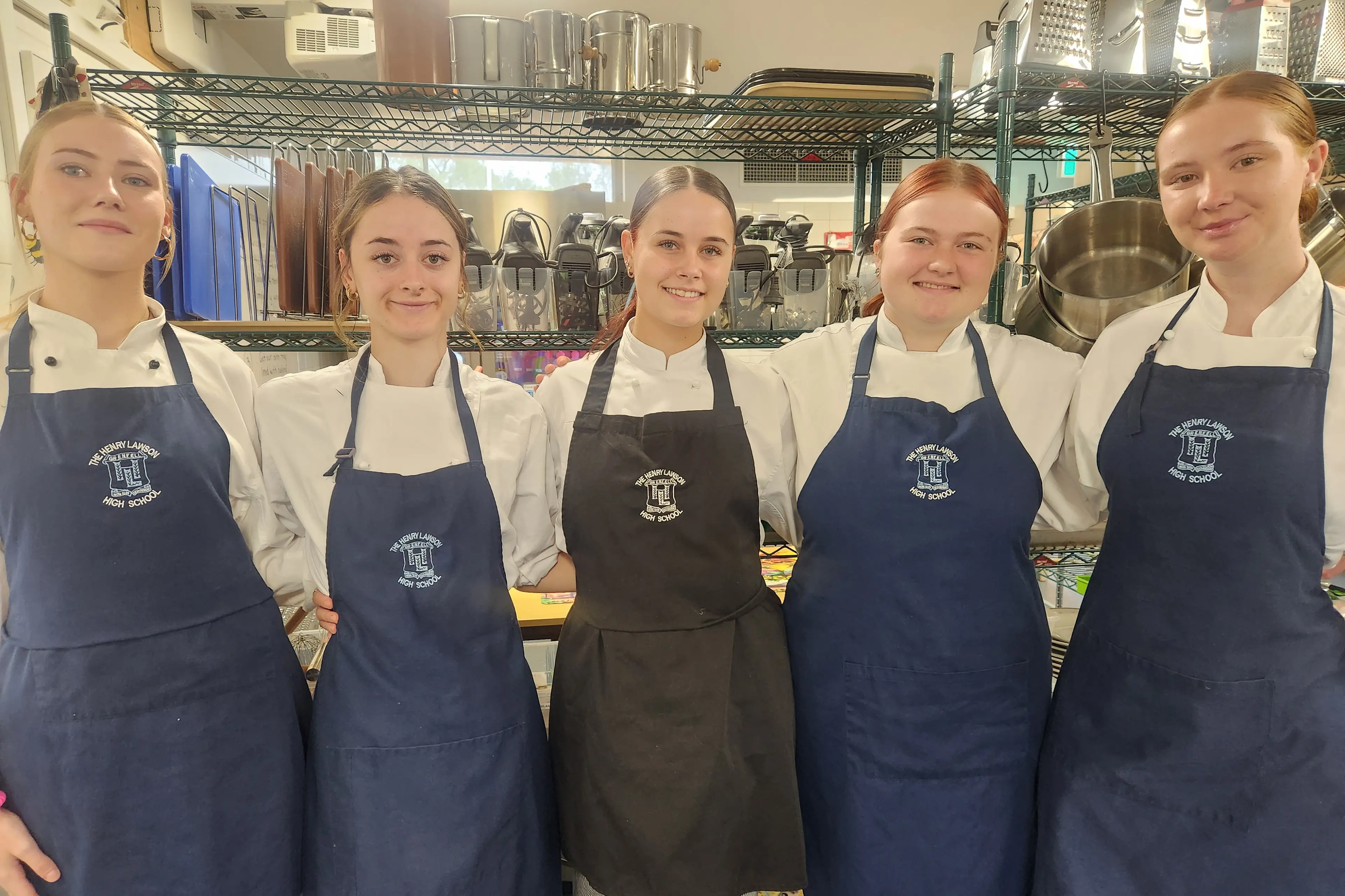<p>The pop-up restaurant dream team: Shiloh, Jaeda, Trinity, Ebony, Vienna.</p>\\n