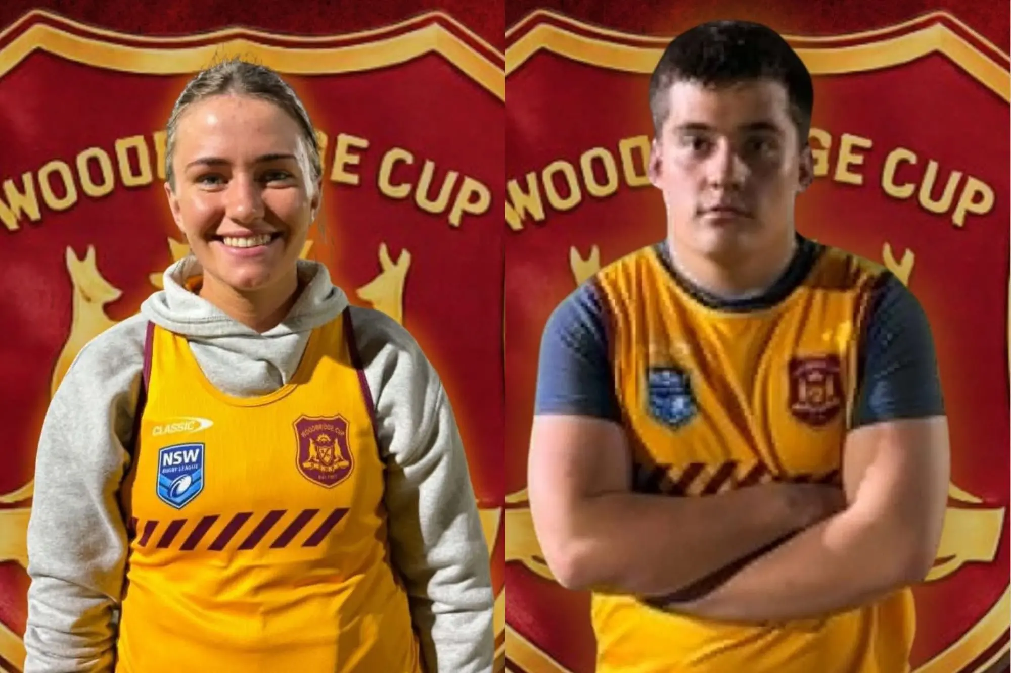 <p>Emily Brenner and Angus Buckland represented the Goannas in their respective Woodbridge Cup representative sides.</p>\\n