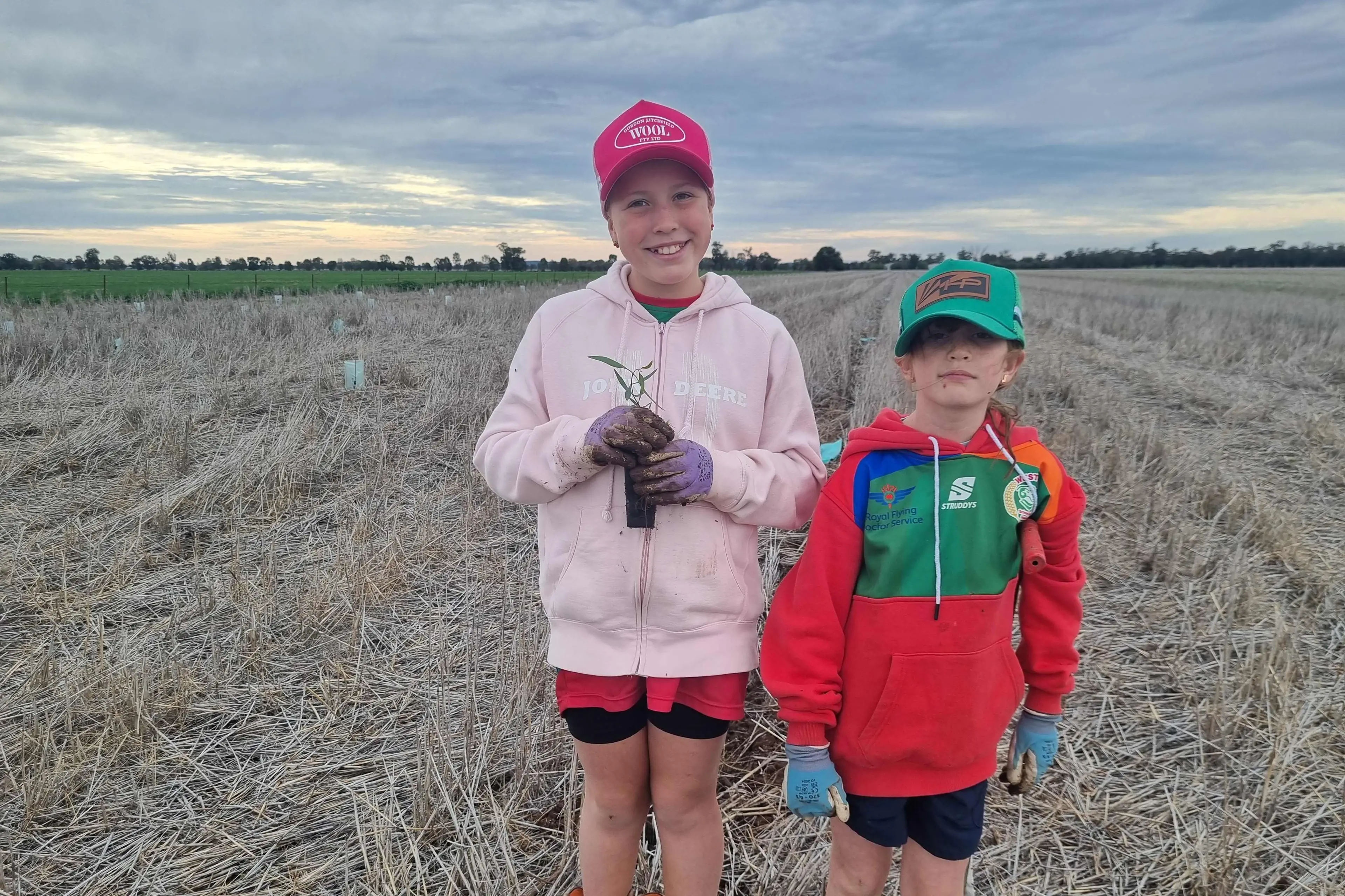 <p>The Cooper girls got involved and have planted many plants over multiple weekends.</p>\\n
