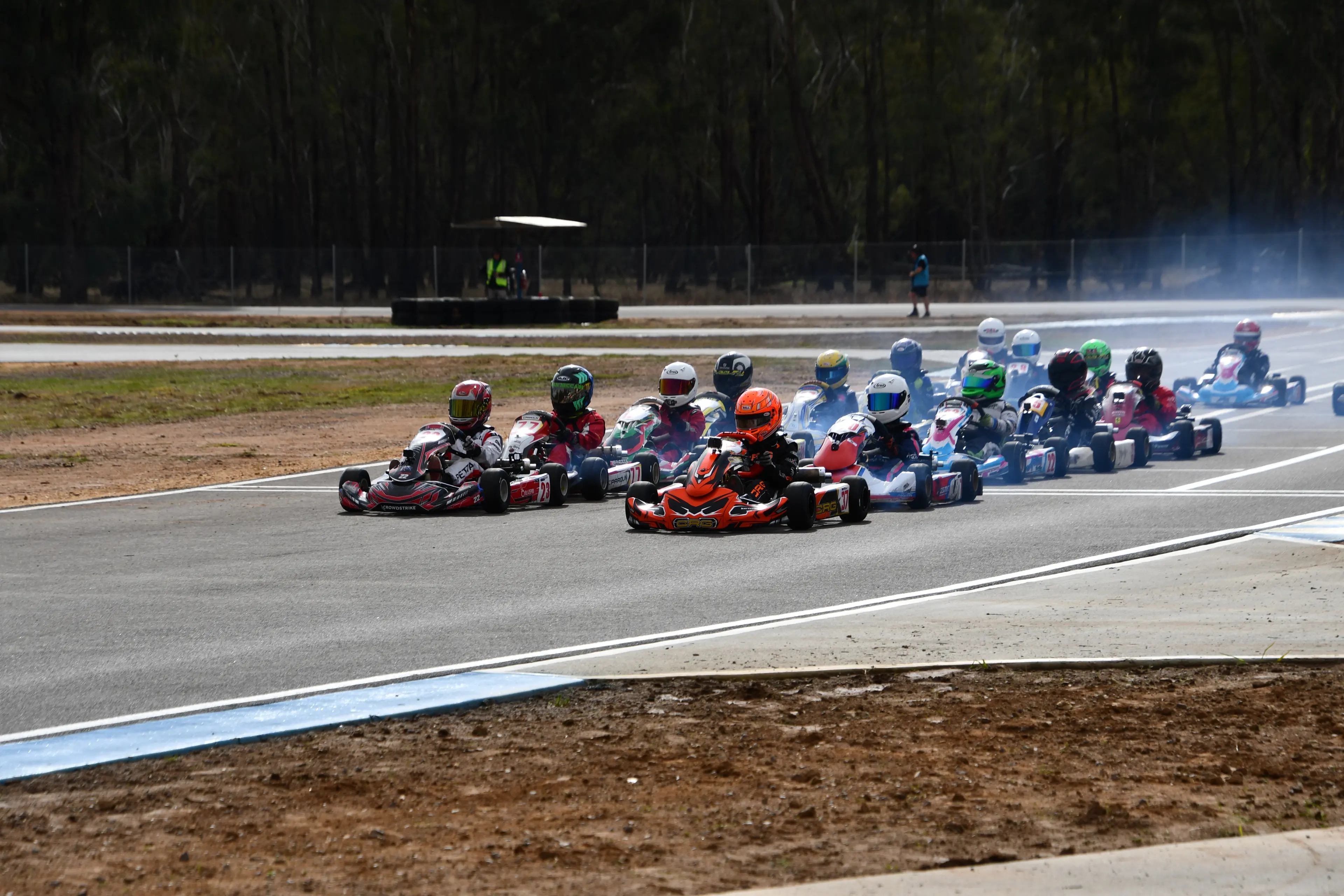 <p>Engines were fired up over the weekend at Bogolong Circuit for round three of the Dunlop Kart Stars. PHOTO: Jenny Kingham </p>\\n