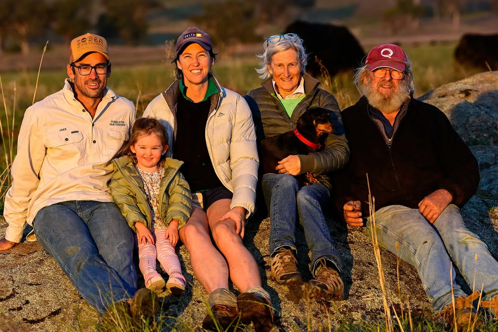 <p>Jake Chandler and Gemma, Bruce and Tracey Wilkinson of Tumbleton and Jake and Gemma\\'s three-year-old daughter Viv. PHOTO: Stuart Walmsley</p>\\n