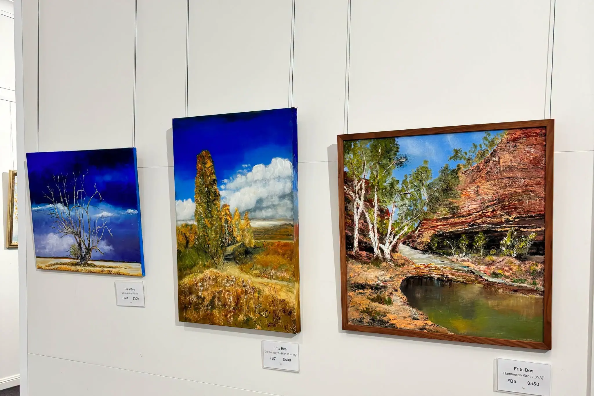 <p>Some of Frits Bos\\' landscape artworks. </p>\\n