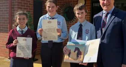 McCormack visits young writers at St Joseph's