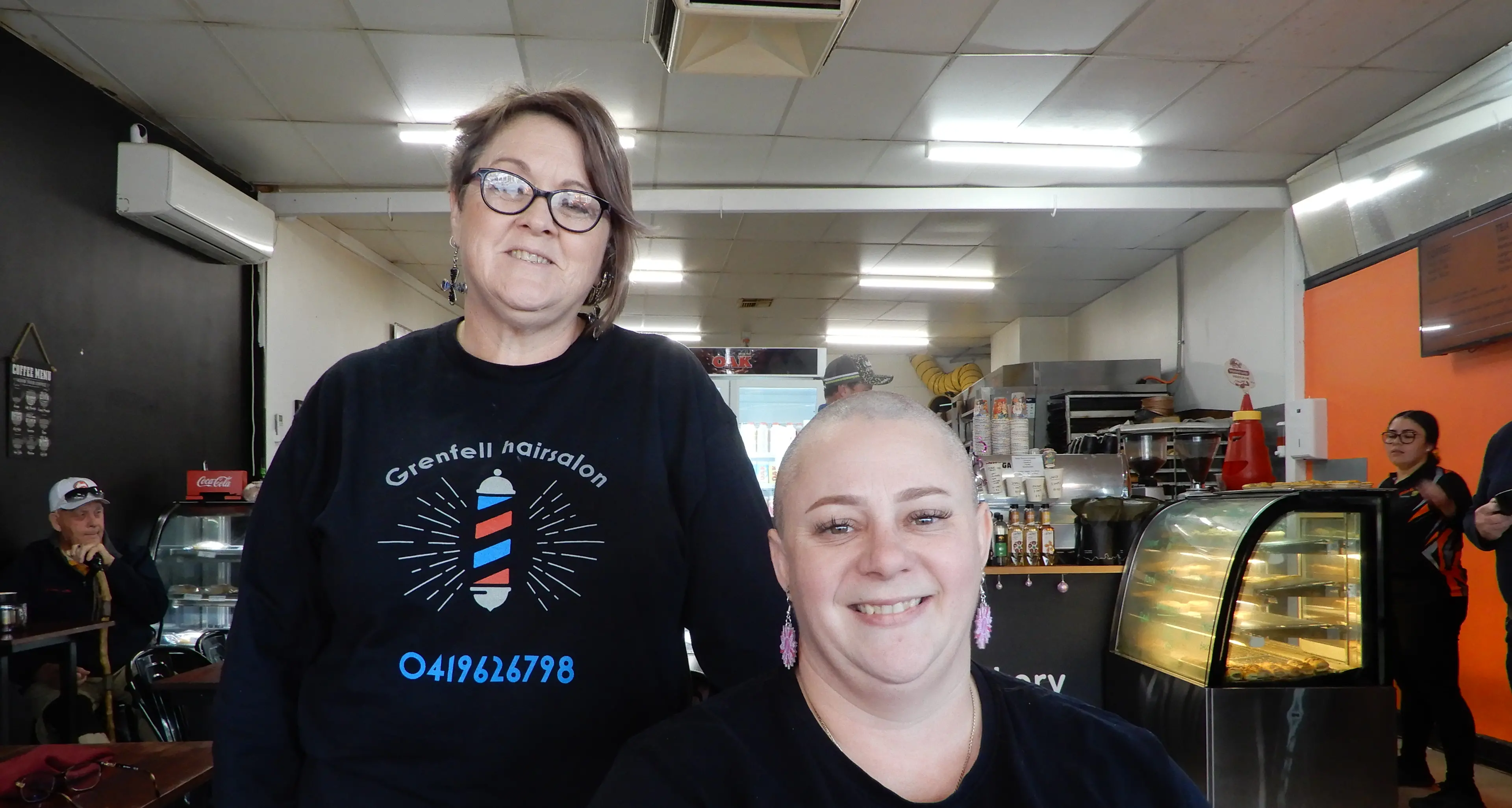 Shaved for a cause: Amber doubles fundraising target