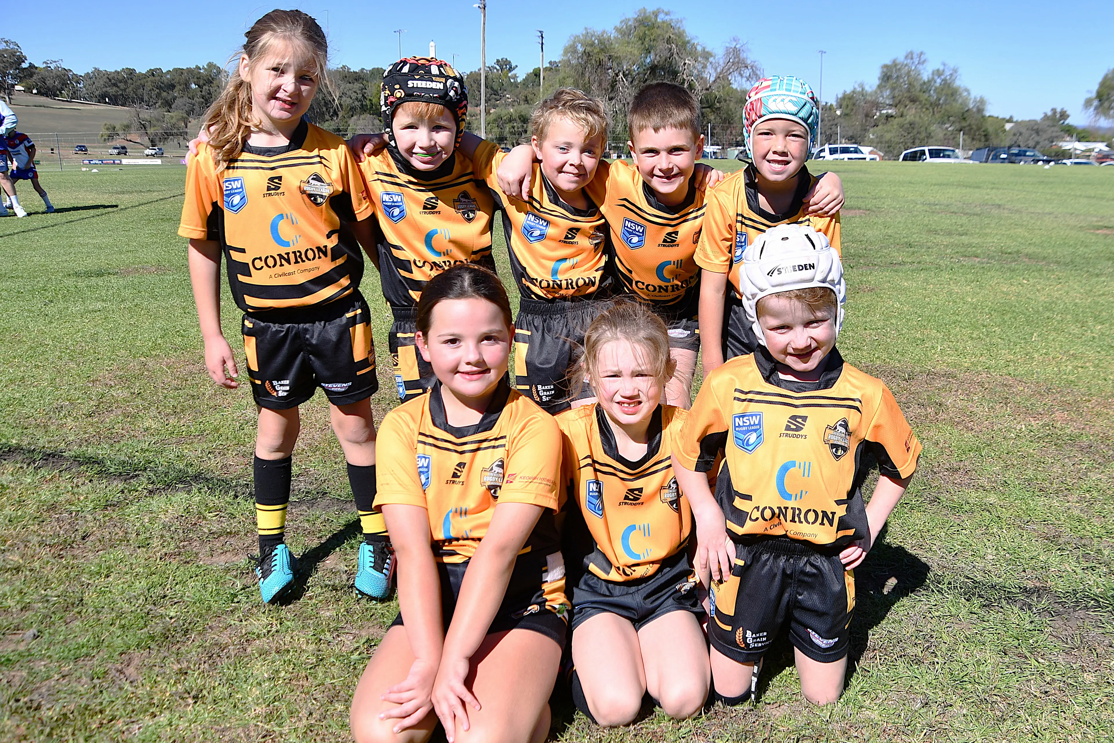 <p>Sporting groups across the shire are encoruaged to apply for the Local Sport Grant Program. Grenfell Under 8s League Tag Team - Back - Amelia Yerbury, Oliver Yerbury, Hudson Graham, Henry Walmsley, Arlo Floyd. Front - Mia Smith, Eedie Fanning and Presto Dombrain. PHOTO: Jenny Kingham</p>\\n