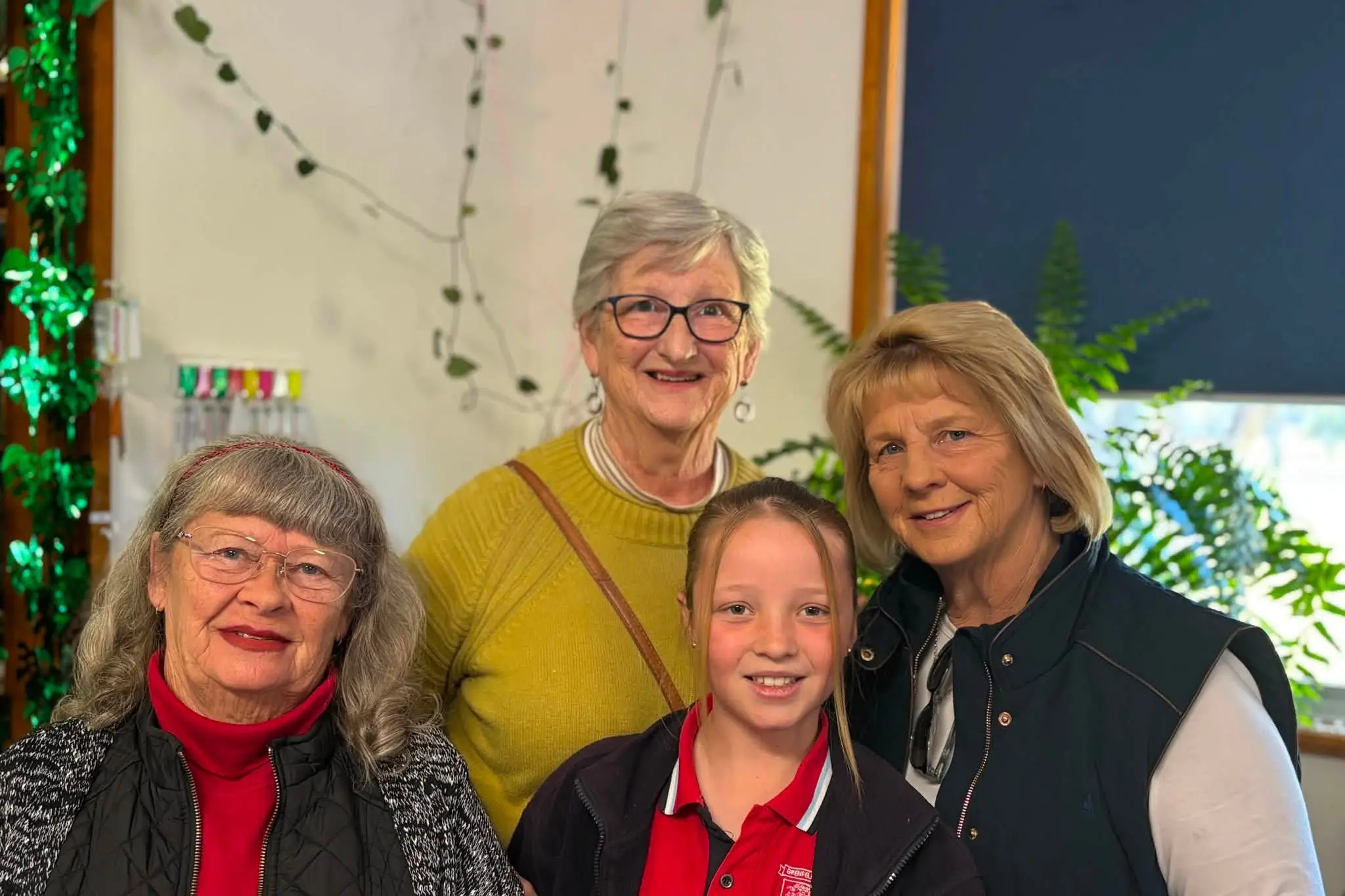 <p>Riley with her family during Grenfell Public School\\'s open day. </p>\\n