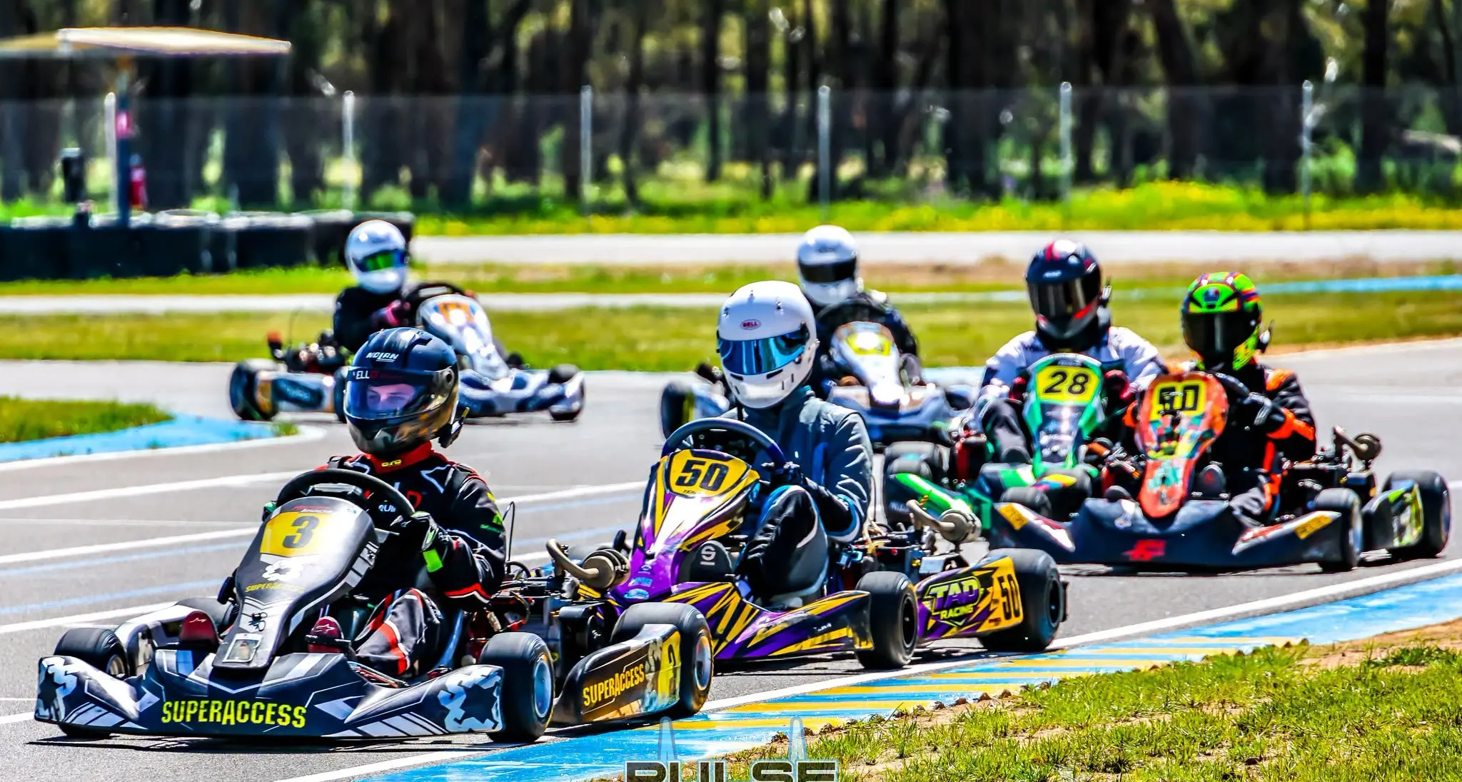 Late pass seals kart win
