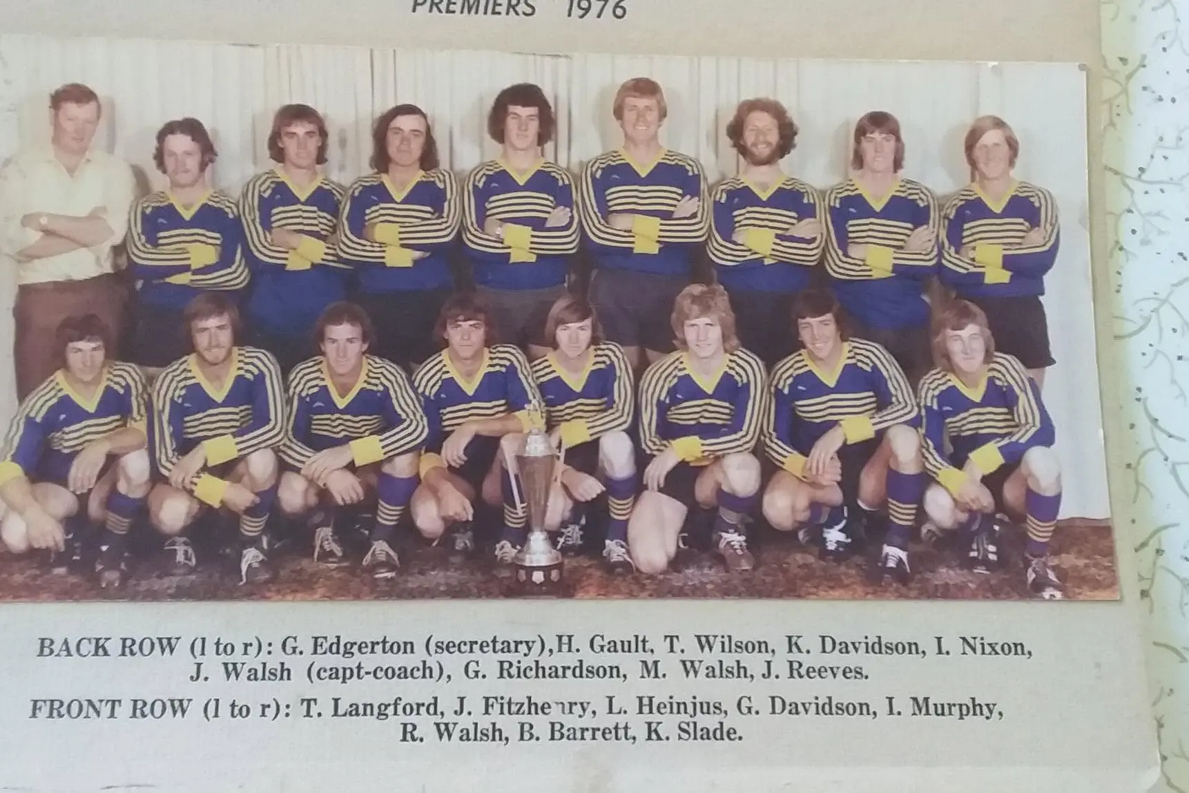 Quandialla premiership reunion this Sunday to mark 50 years