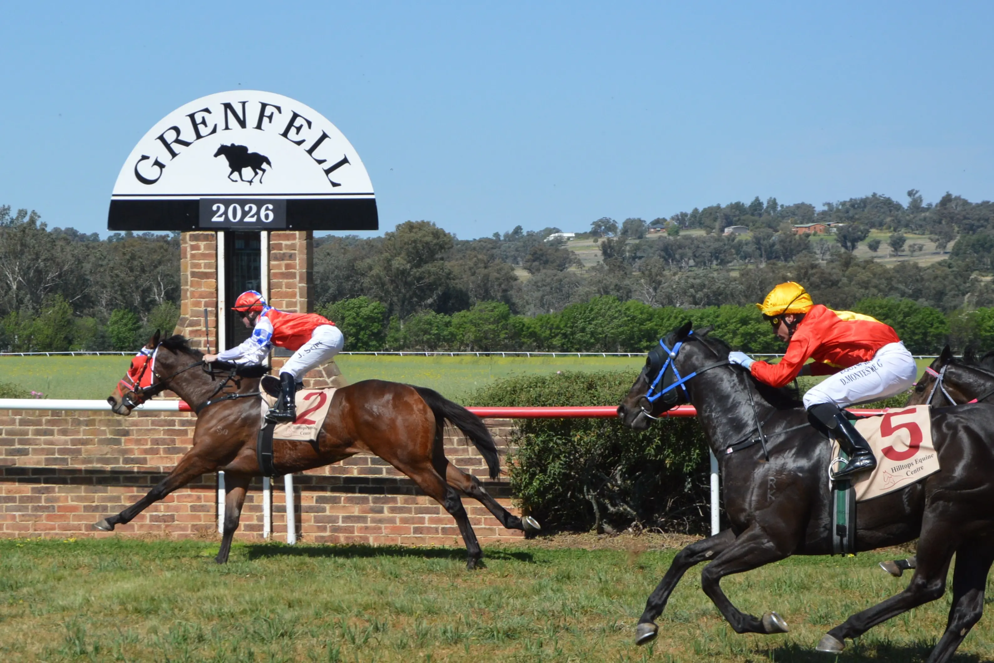 <p>Race 2 was won by Sharon Jeffries Parkes trained Wellspring with apprentice Jacob Stiff.  PHOTO: Madeline Blackstock</p>\\n