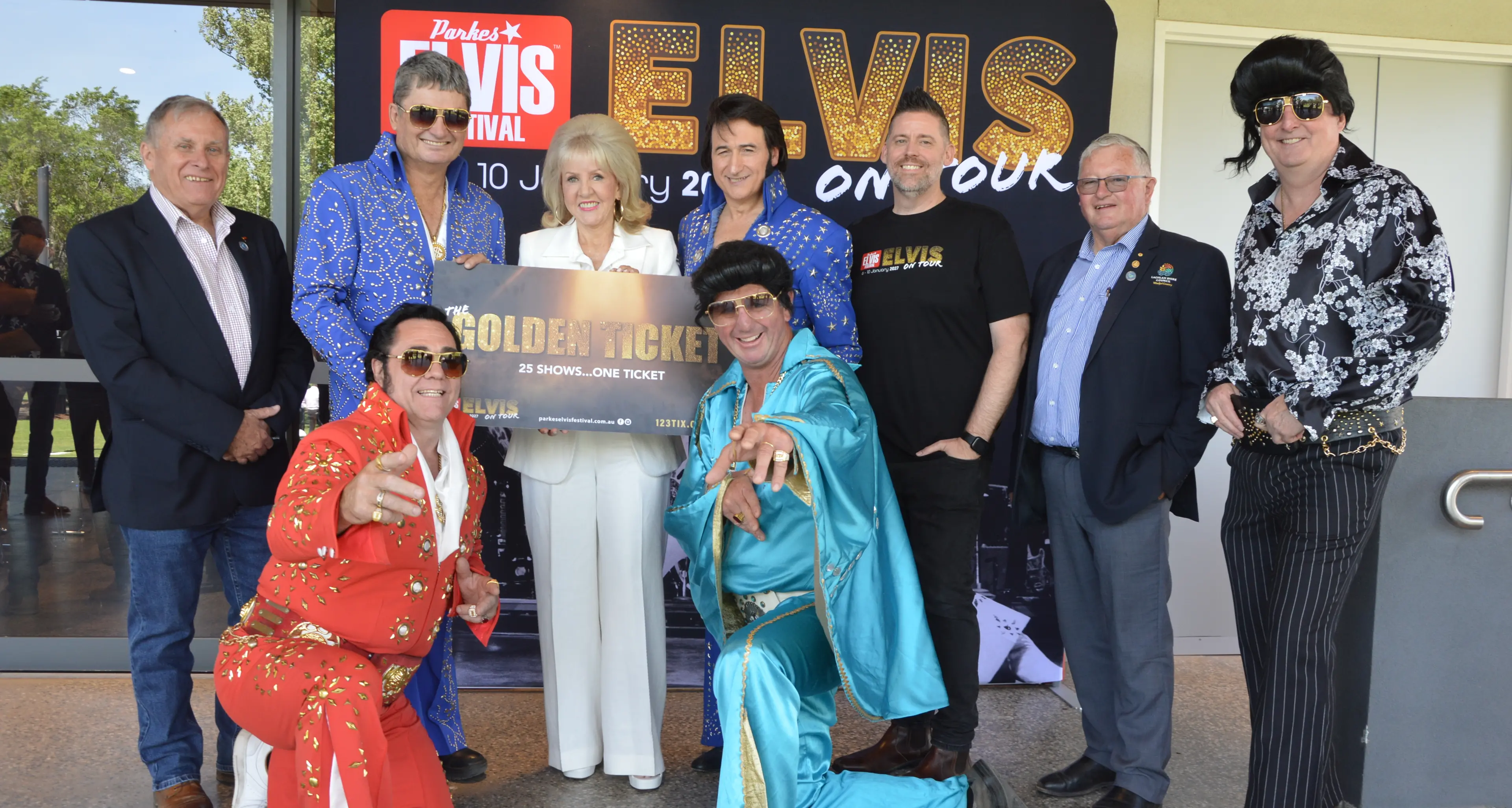 The King is on tour as town prepares for blockbuster festival