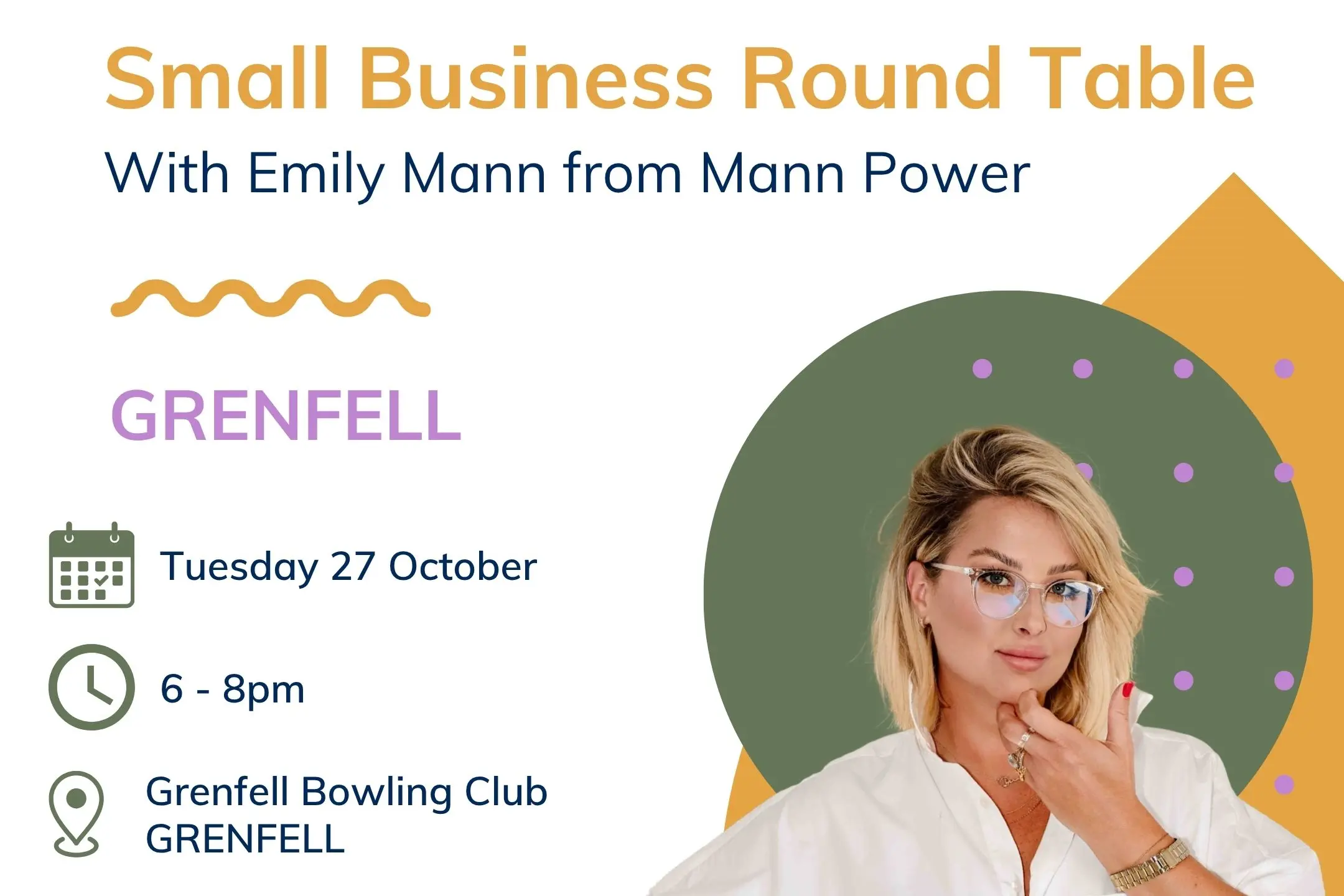 <p>Small Business roundtable will be held Tuesday 27 October.</p>\\n
