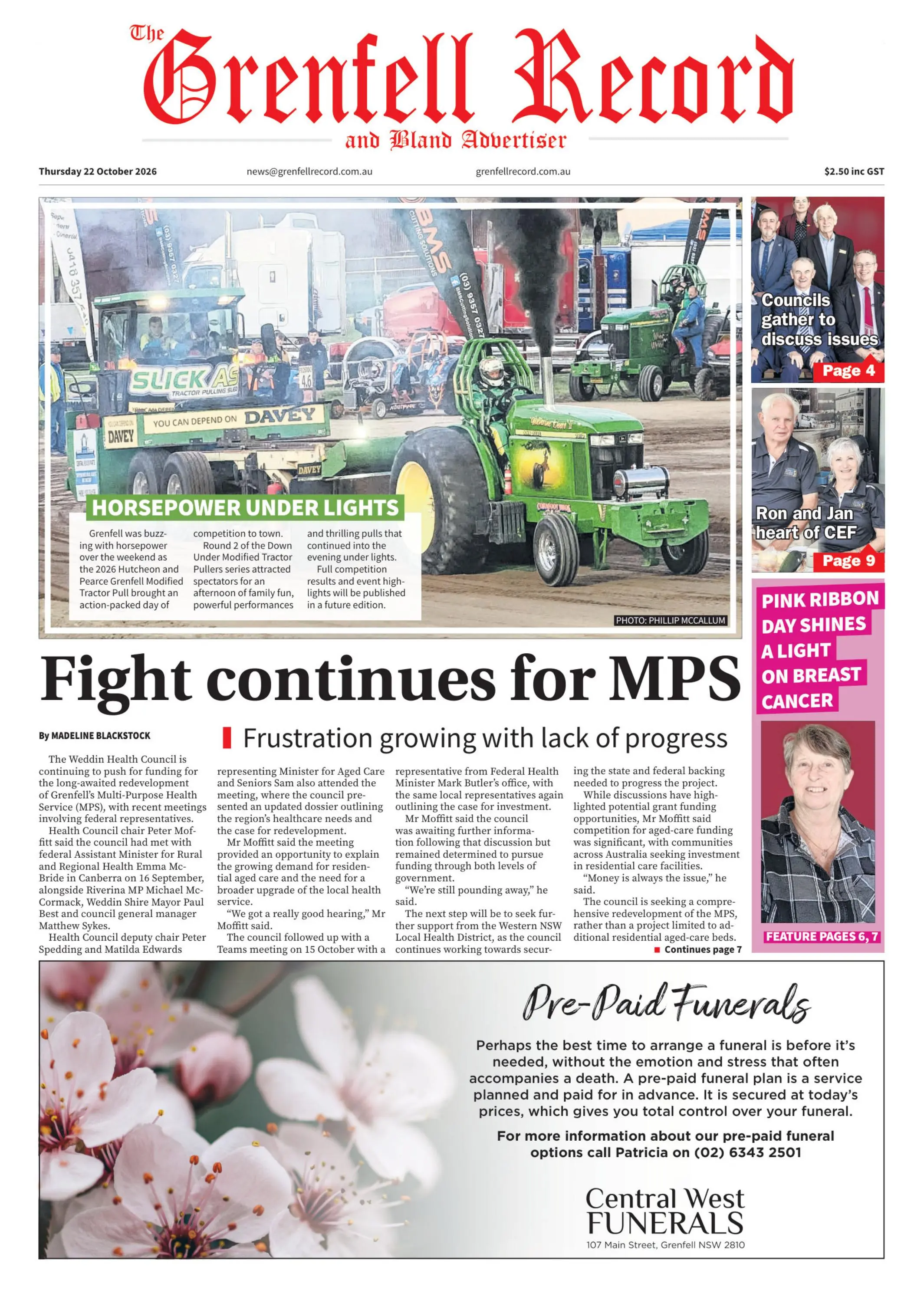 Grenfell Record, Thursday, 22 October, 2026
