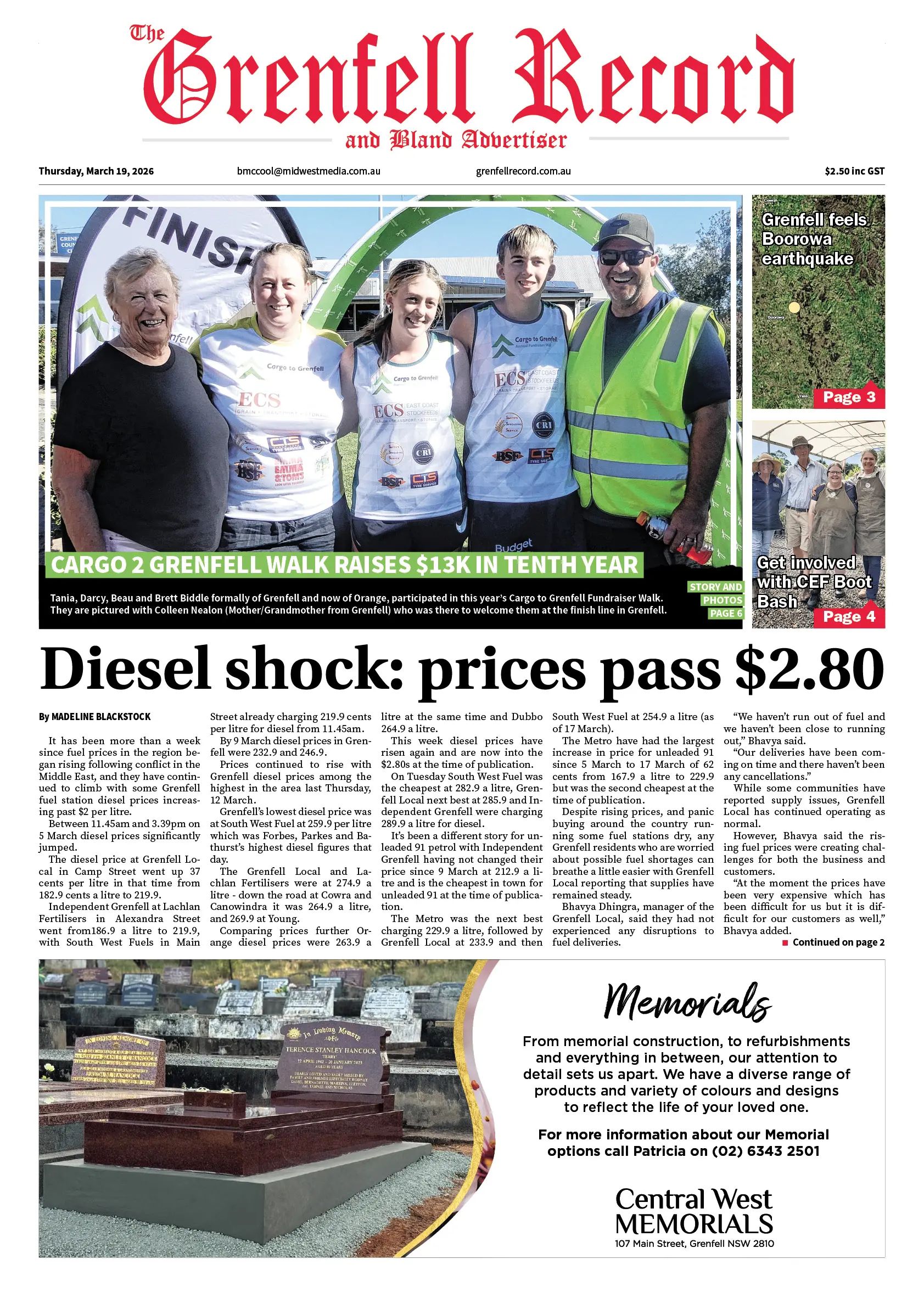 Grenfell Record, Thursday, March 19, 2026