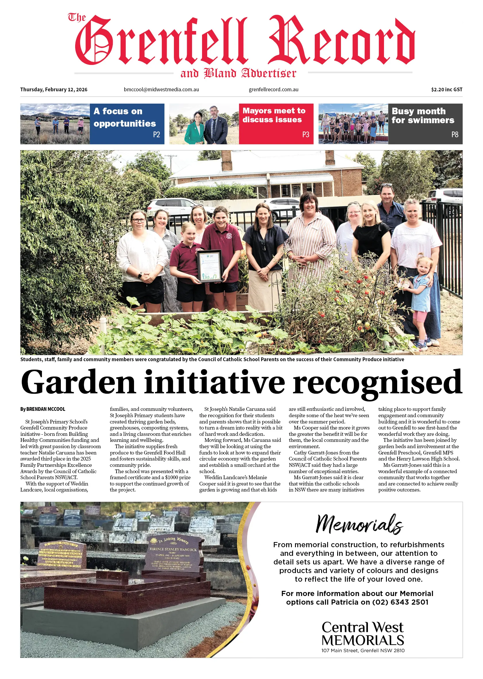 Grenfell Record, Thursday, February 12, 2026