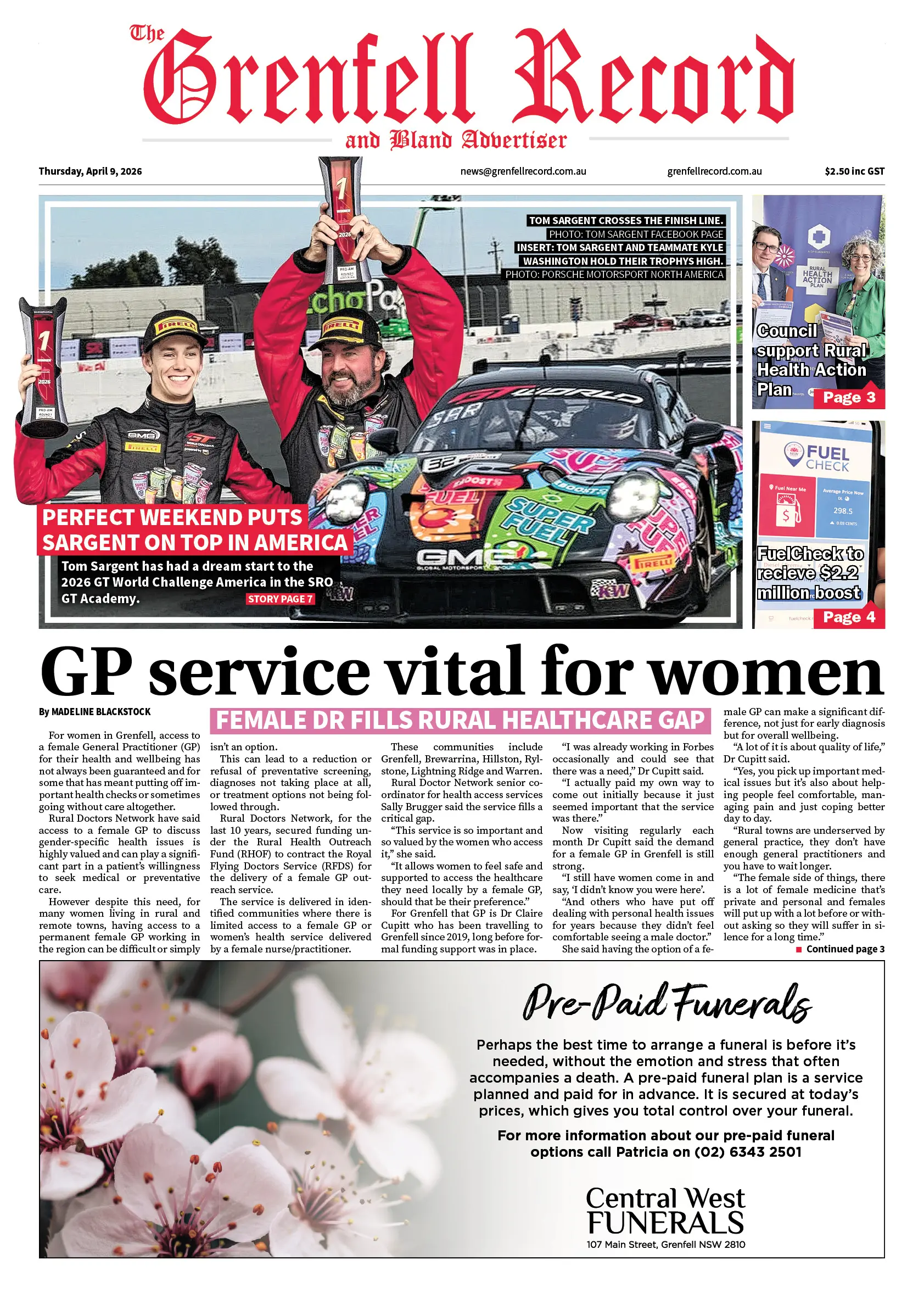 Grenfell Record, Thursday, April 9, 2026