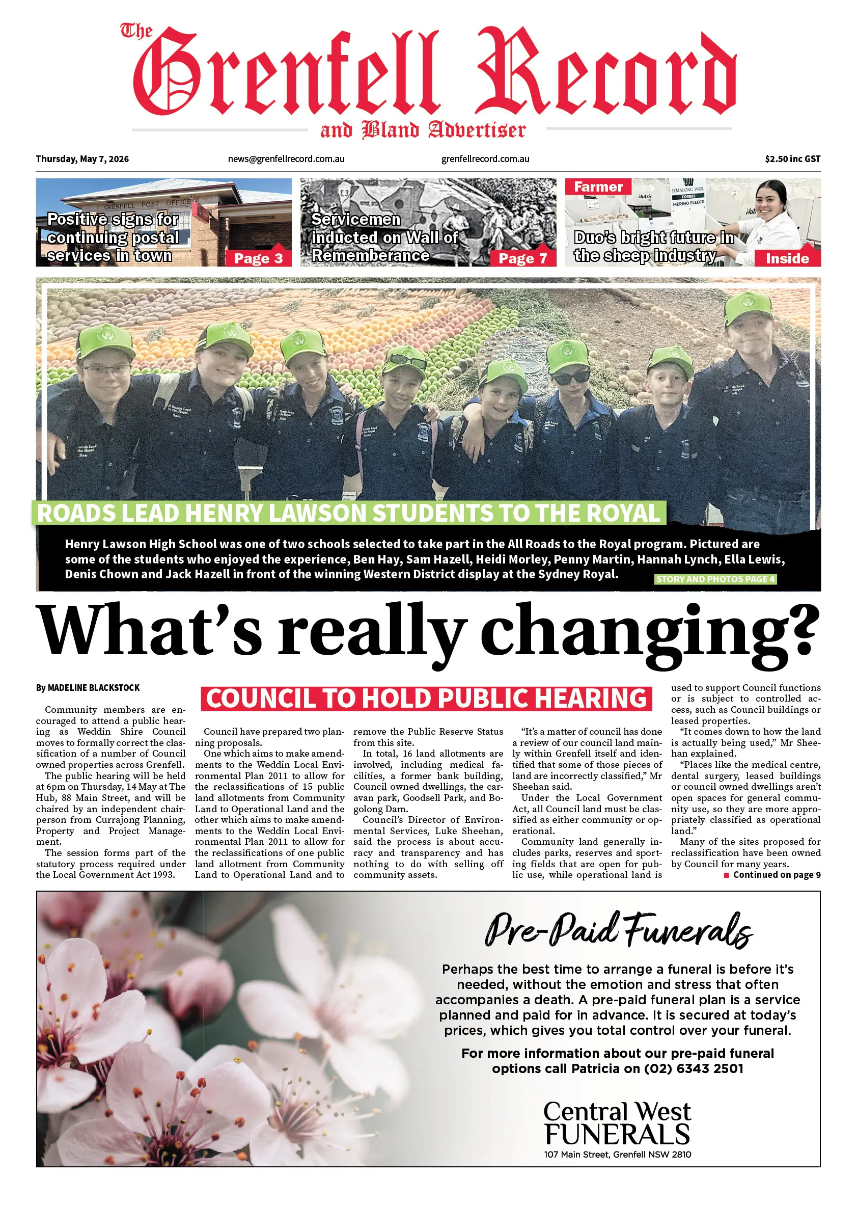 Grenfell Record, Thursday, May 7, 2026