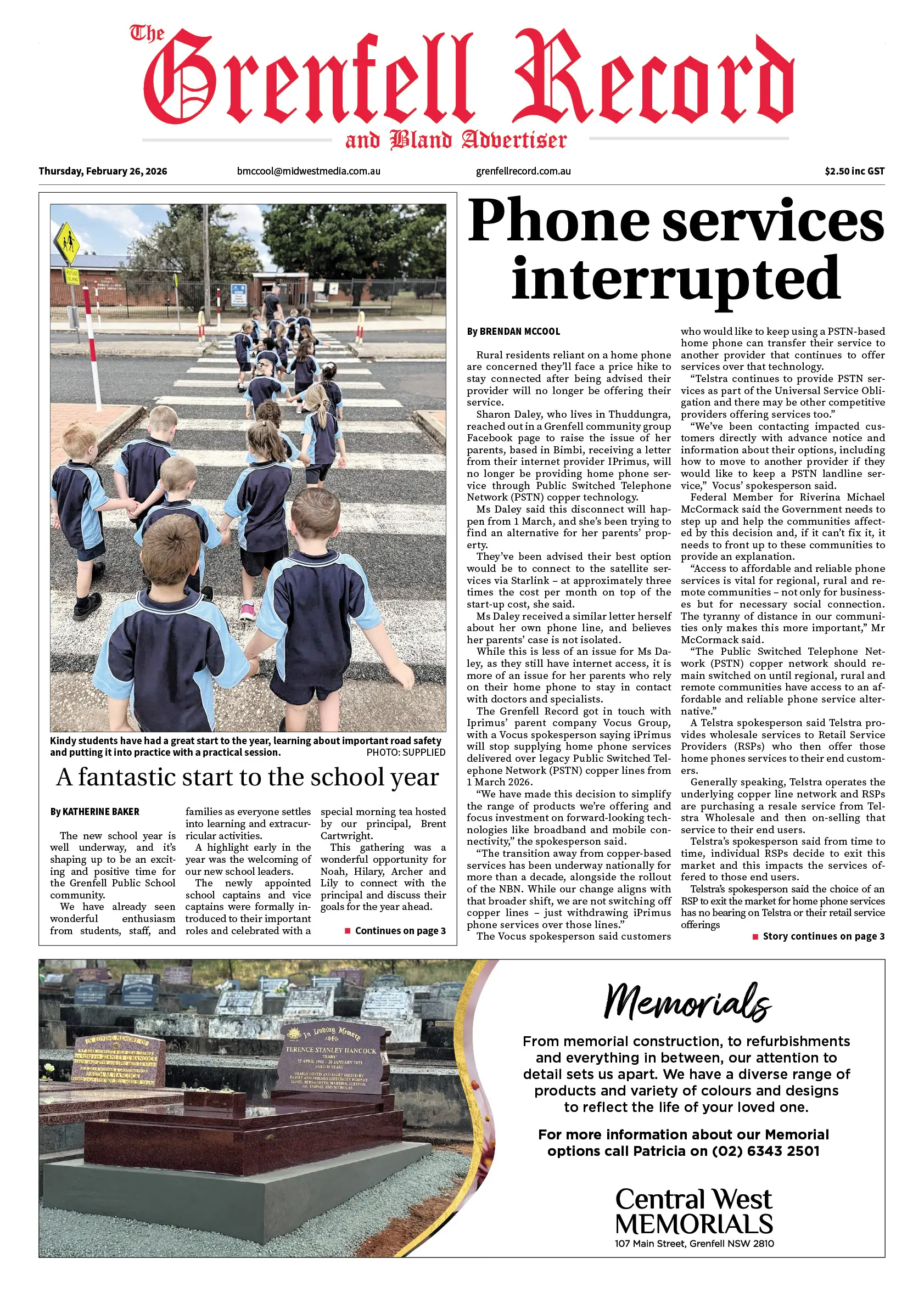 Grenfell Record, Thursday, February 26, 2026