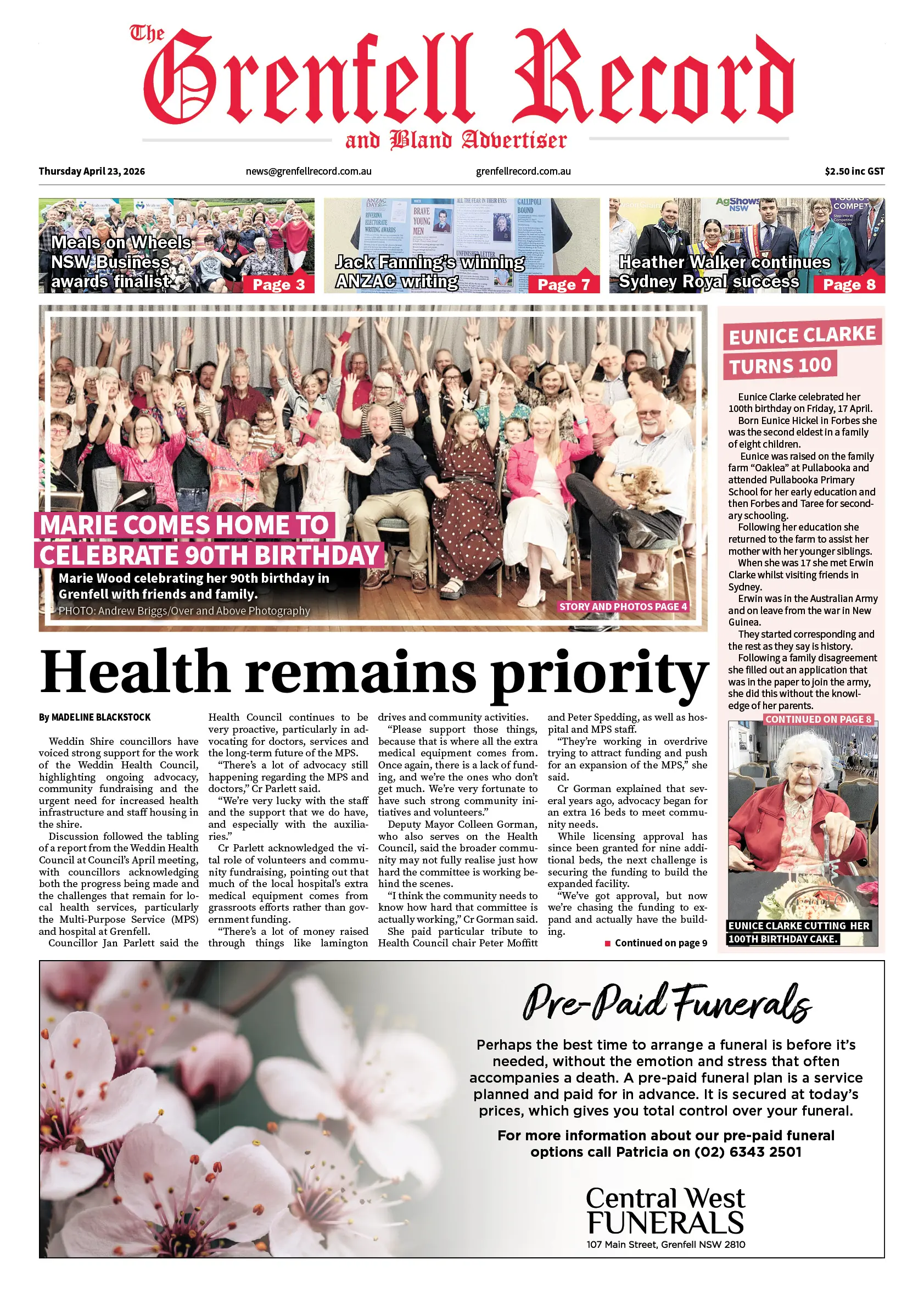 Grenfell Record, Thursday, April 23, 2026