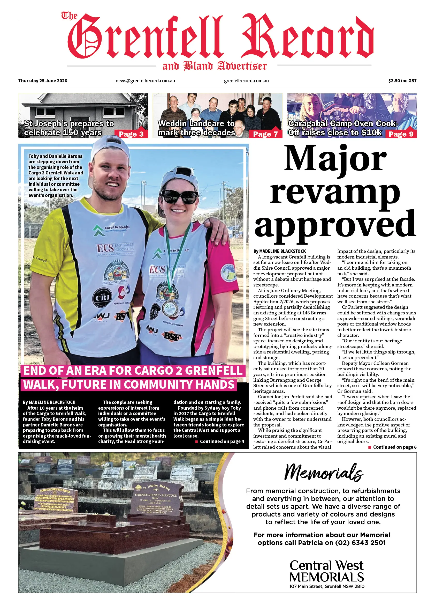 Grenfell Record, Thursday 25 June 2026