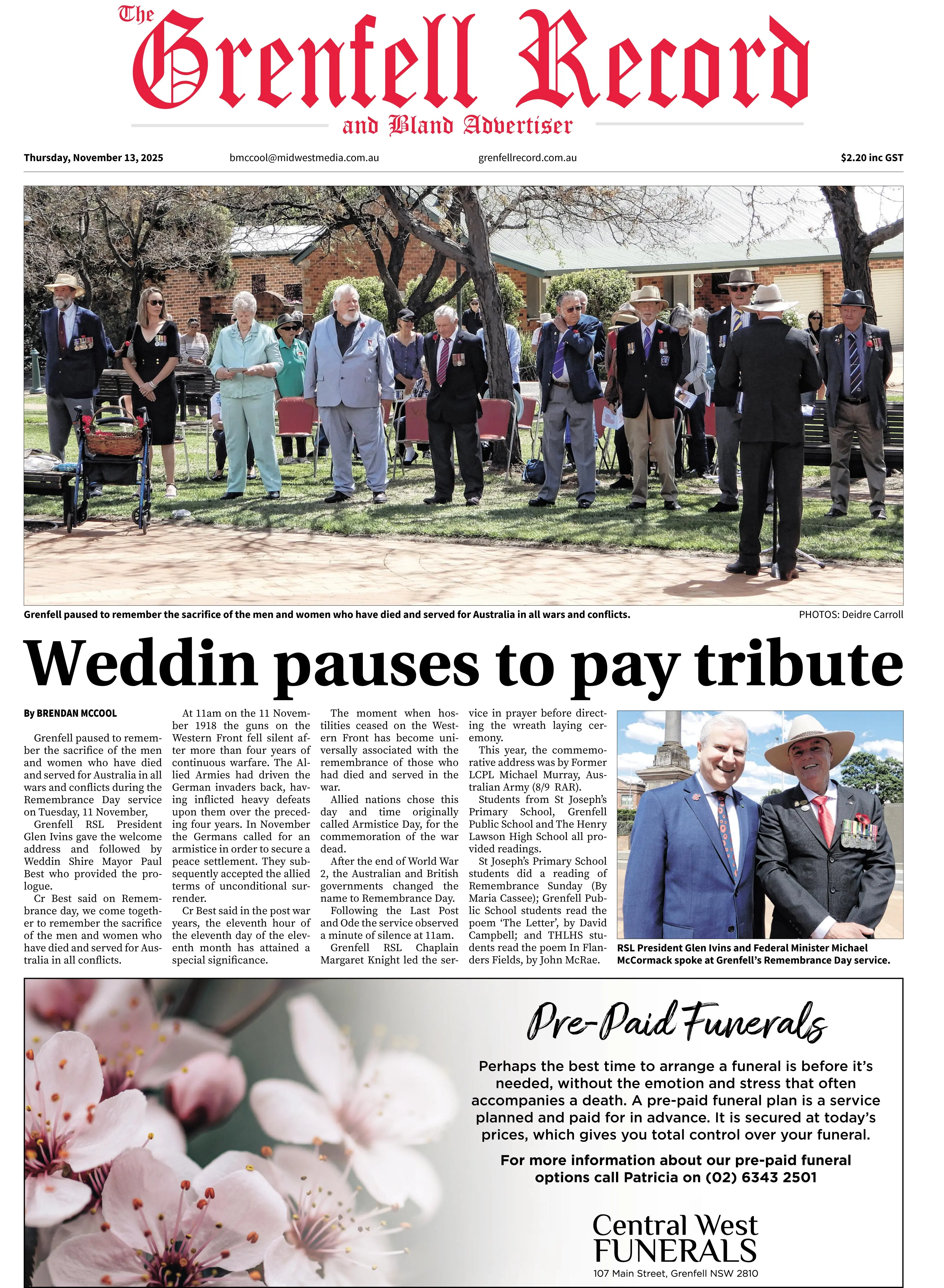 Grenfell Record, Thursday, November 13, 2025